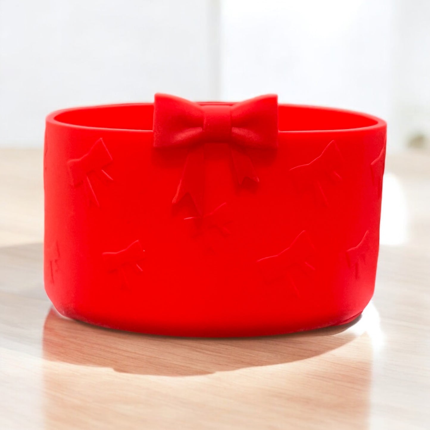 Red BOW Silicone Tumbler Boot