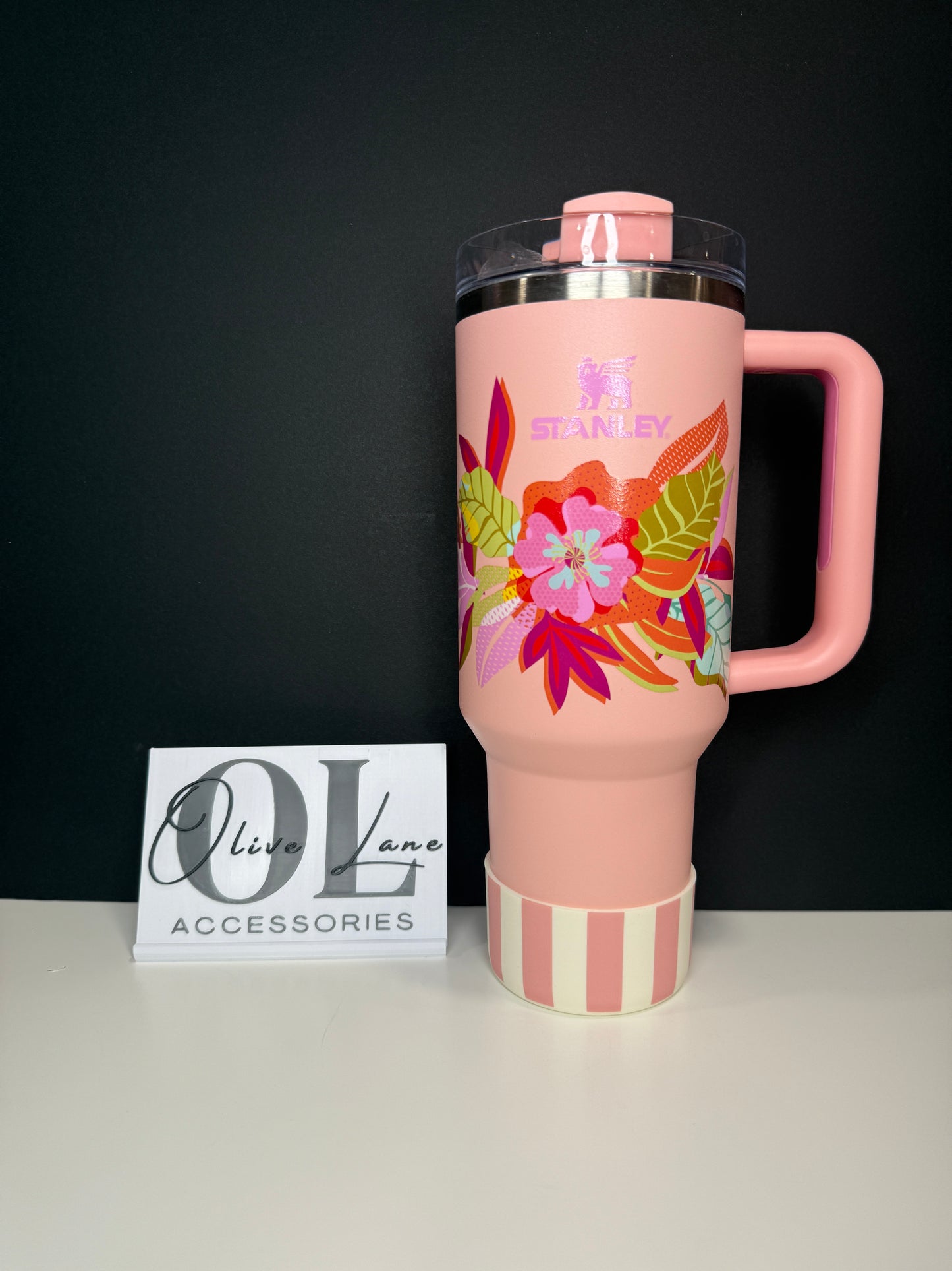 Almost Peach Whip Cabana - Silicone Tumbler Boot