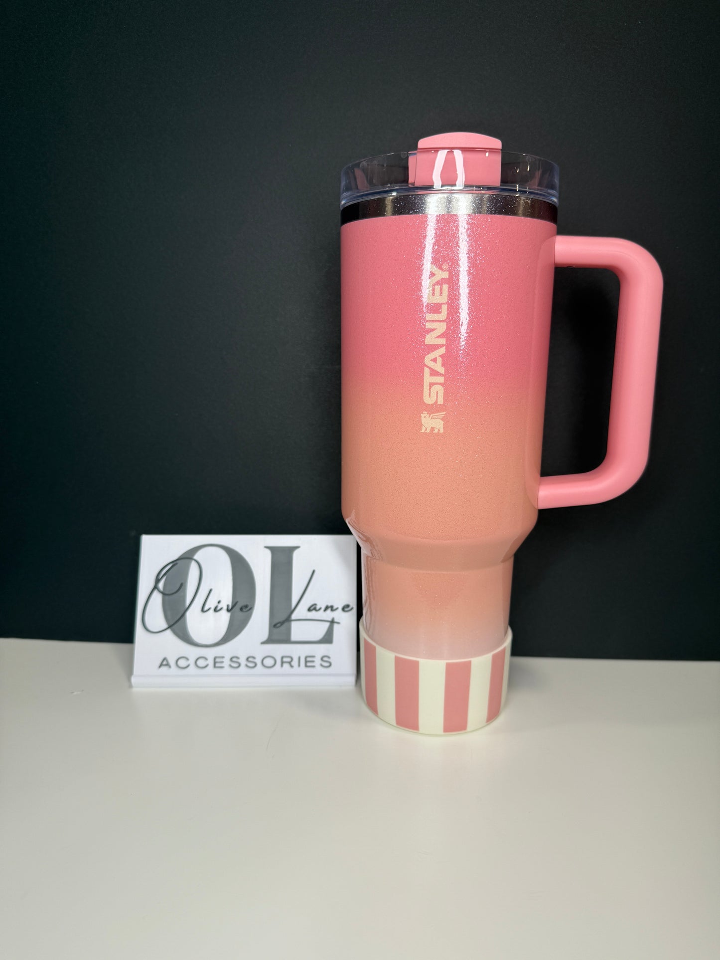 Almost Peach Whip Cabana - Silicone Tumbler Boot