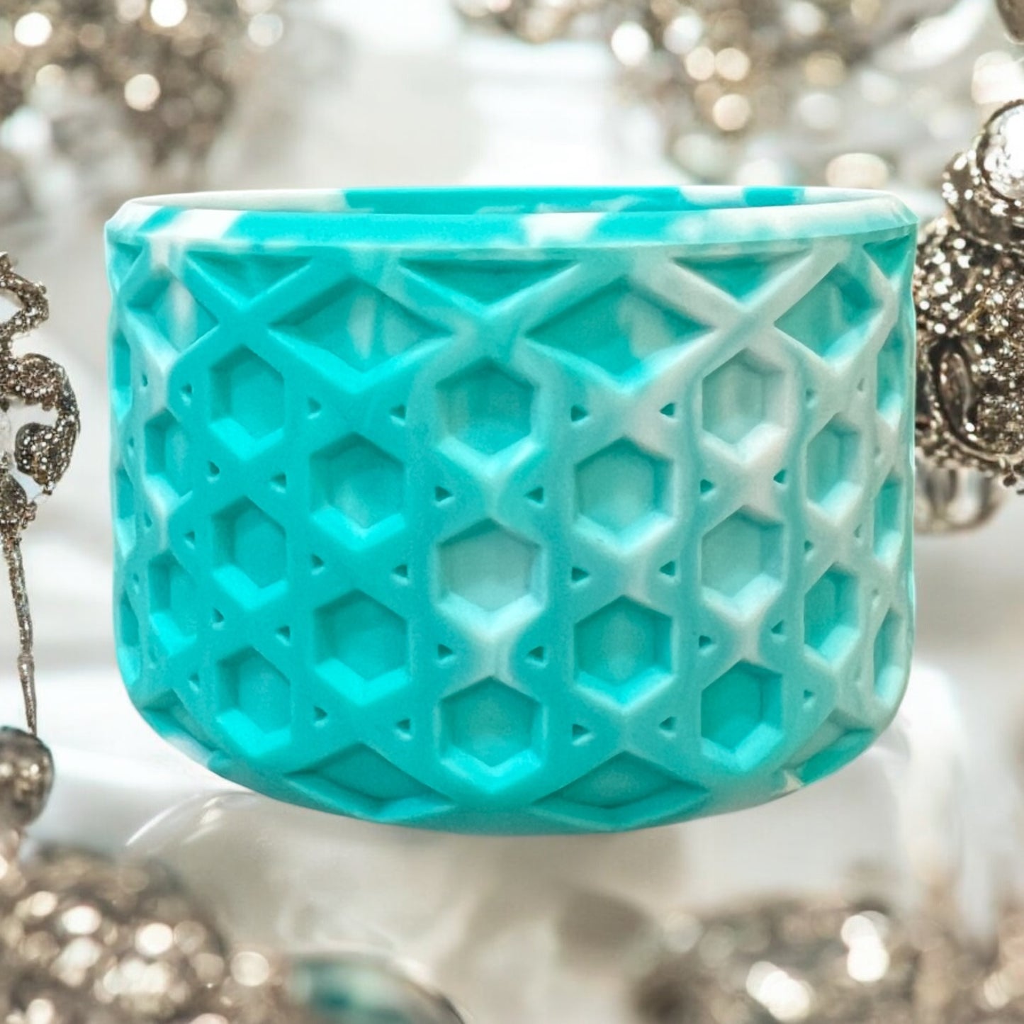 Tiffany Swirl WAFFLE Silicone Tumbler Boot