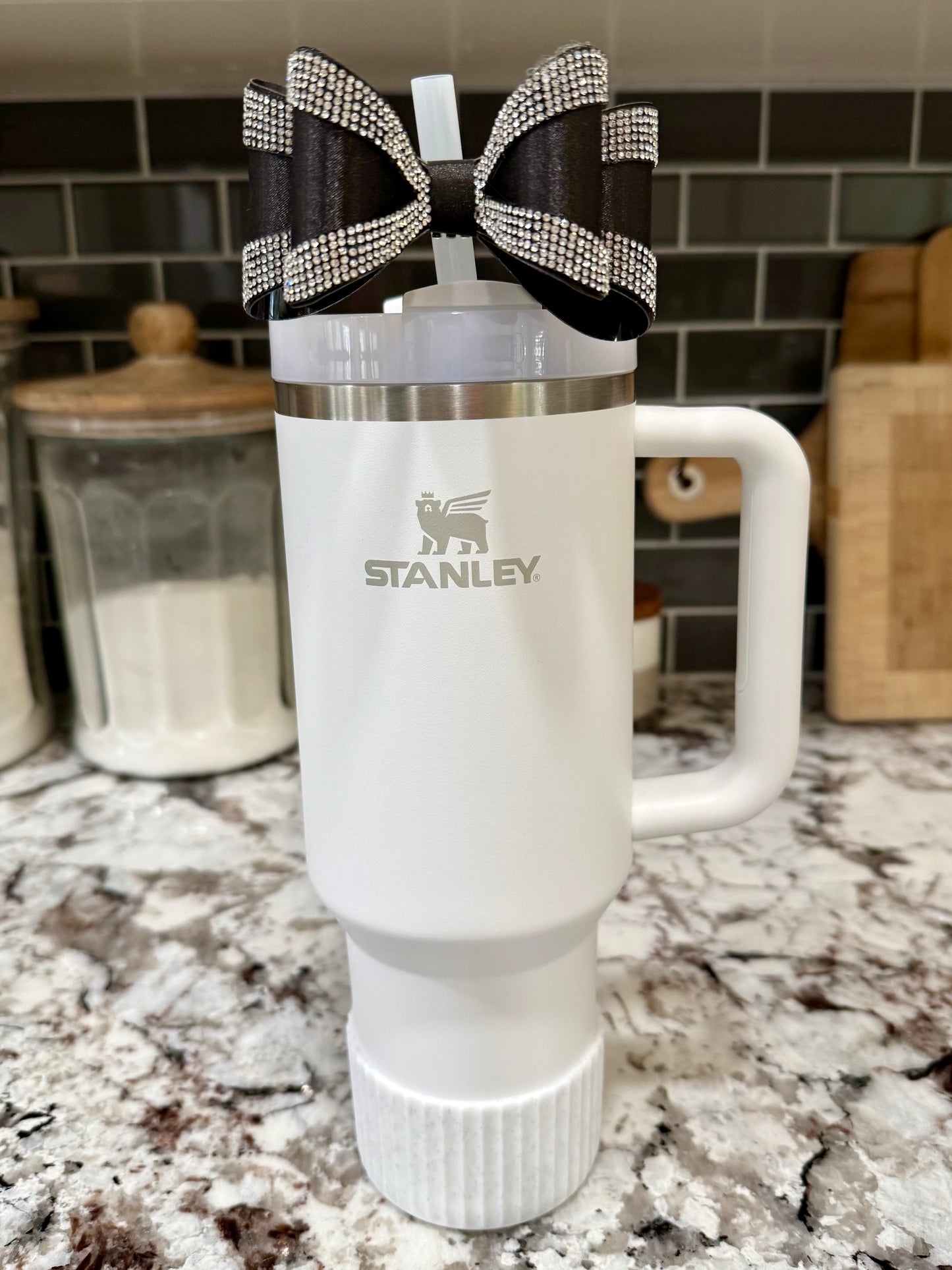 Black Luxe - Boujee Tumbler Bow