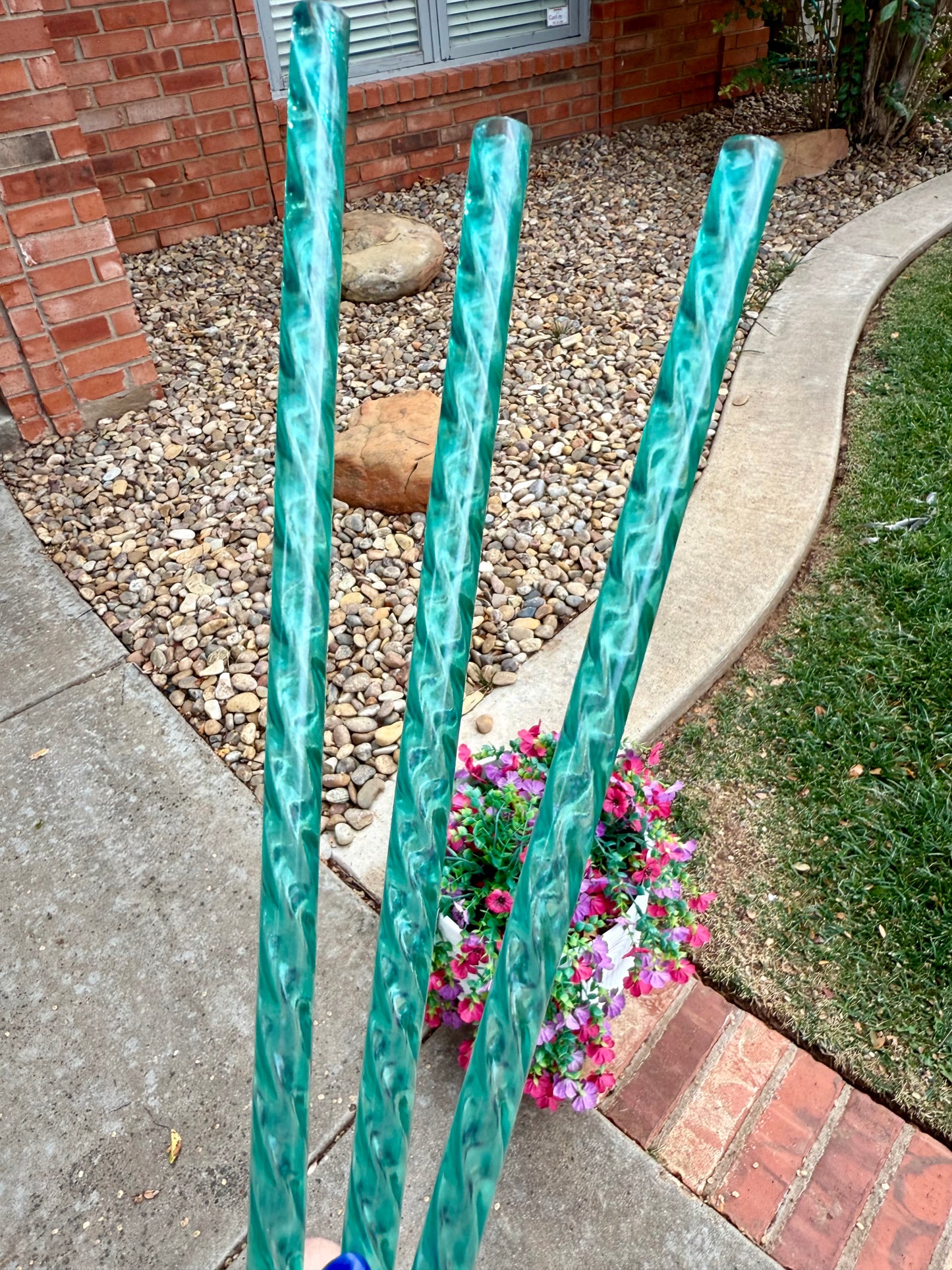 Tiffany Blue - Crystal Swirly Straw (40oz Tumbler)