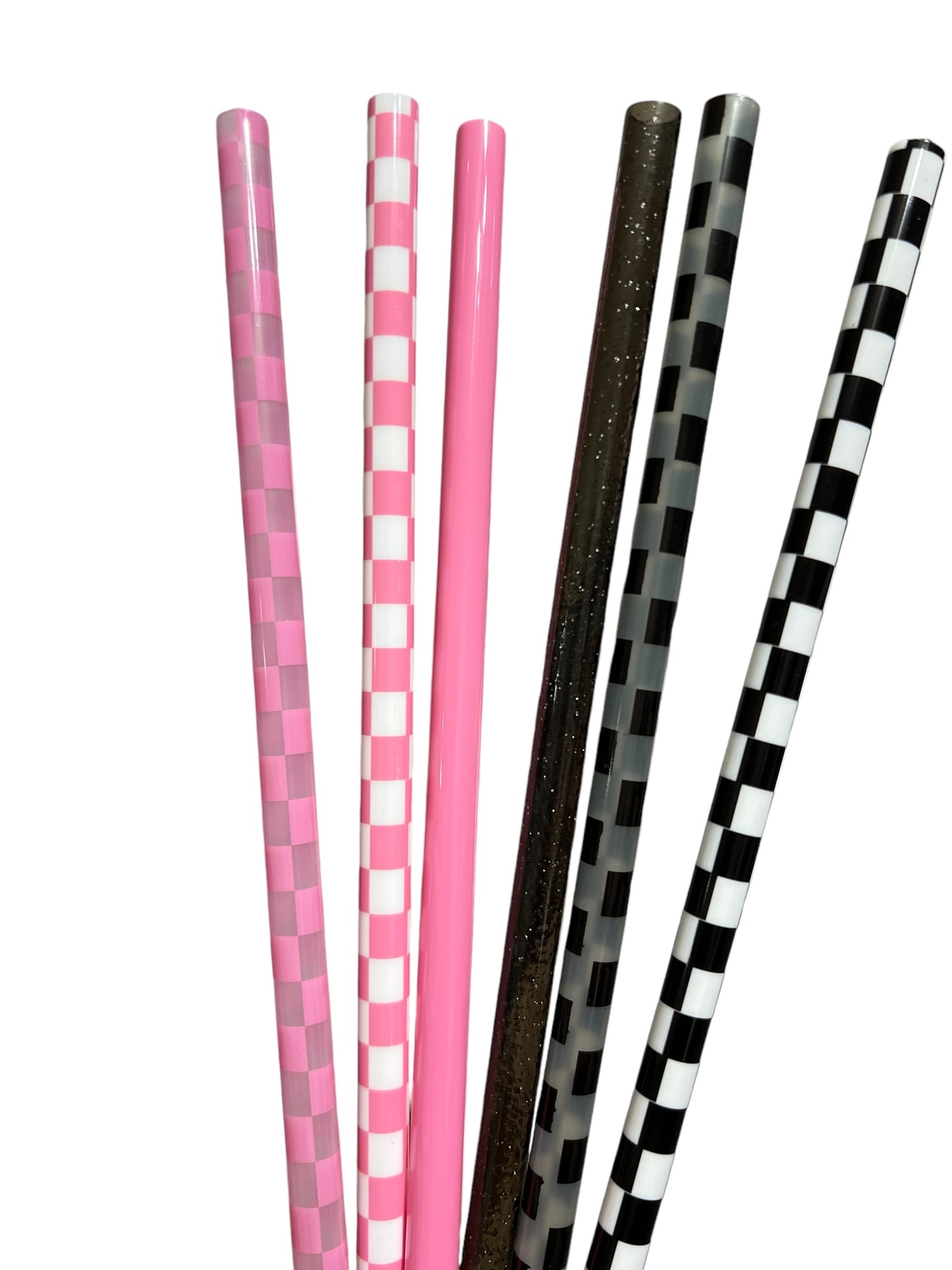 Checkers 6-pack SET Straws (40oz Tumbler)