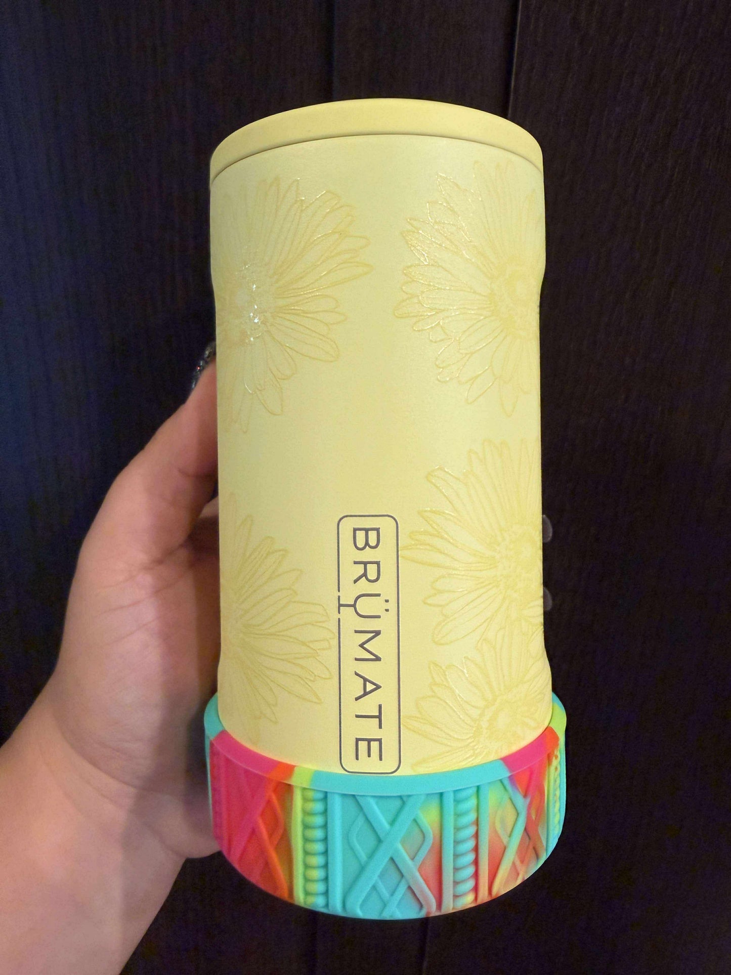 Summer Swirl Shorty Sweater 3.25" - Silicone Tumbler Boot