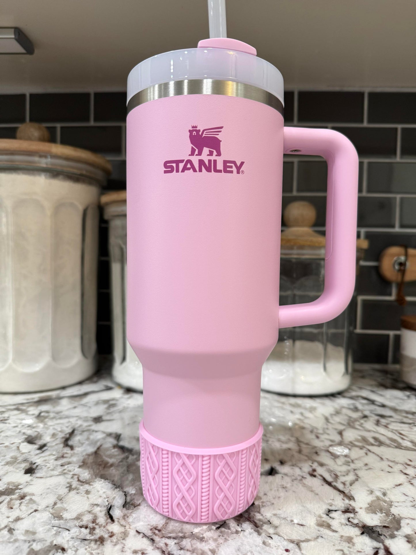 Cherry Blossom - SWEATER Silicone Tumbler Boot