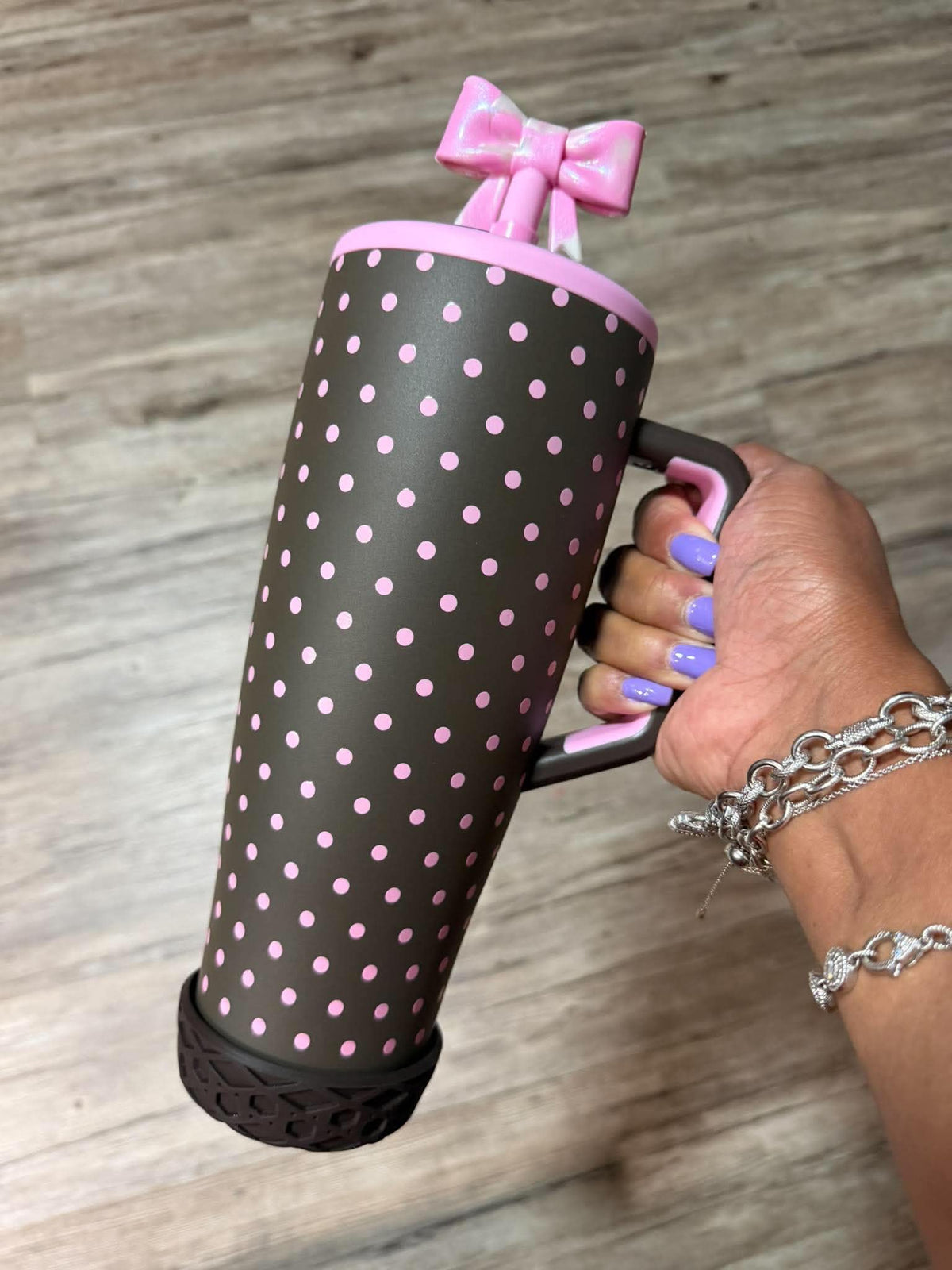 Seal Brown Shorty Waffle - Silicone Tumbler Boot