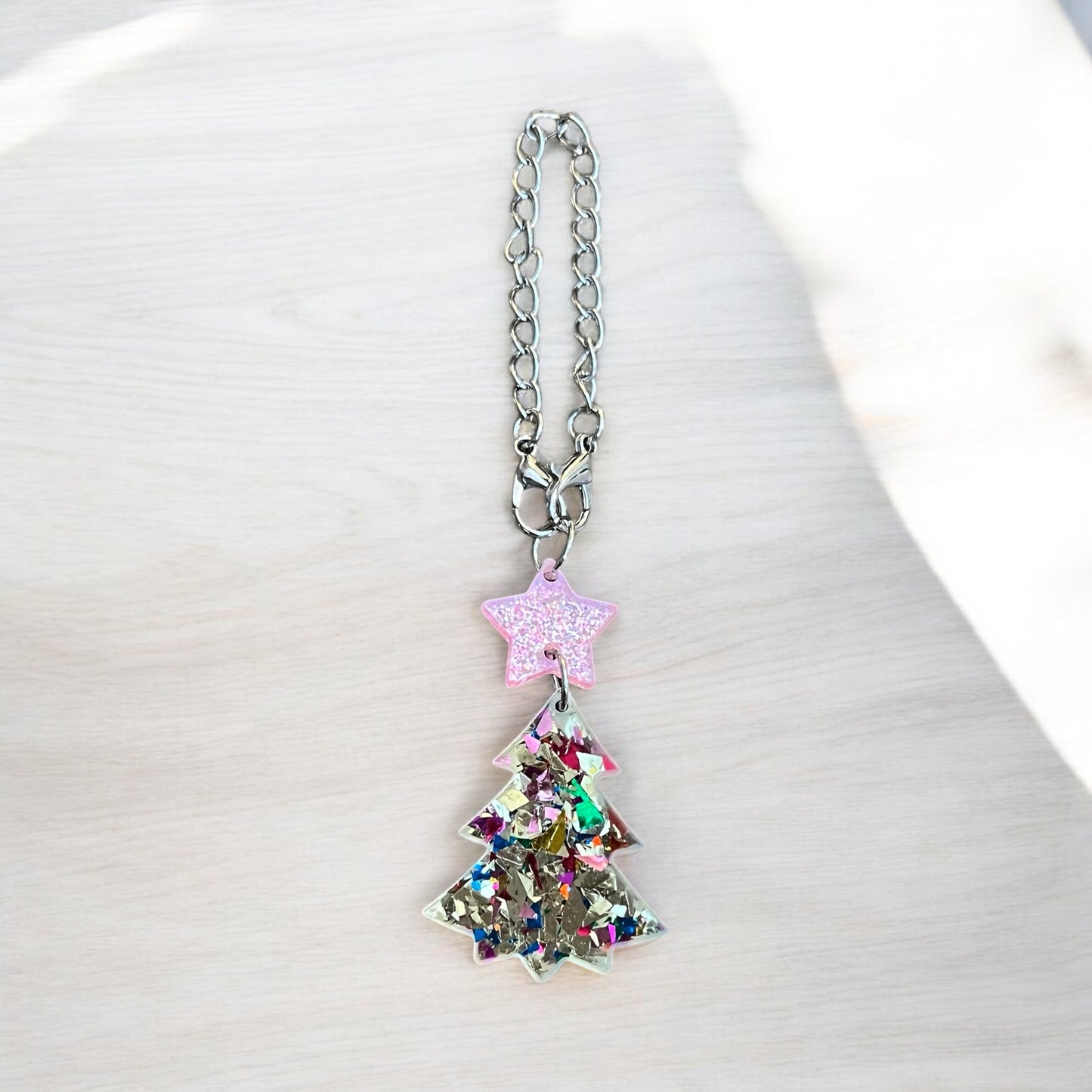 Confetti Tree Acrylic Handle Charm