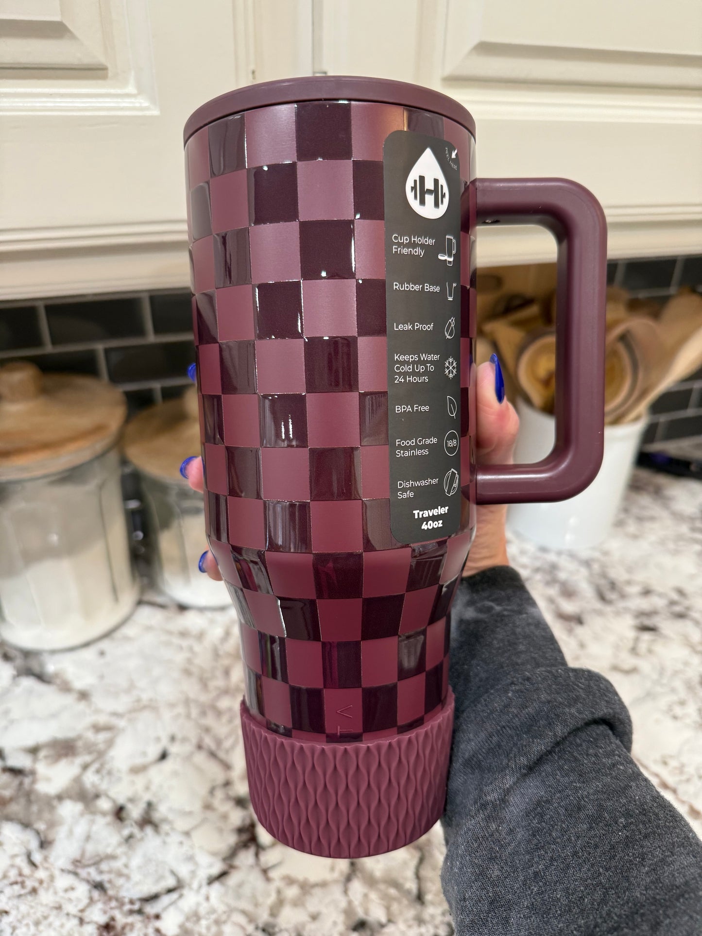 Wine - WAVES Silicone Tumbler Boot