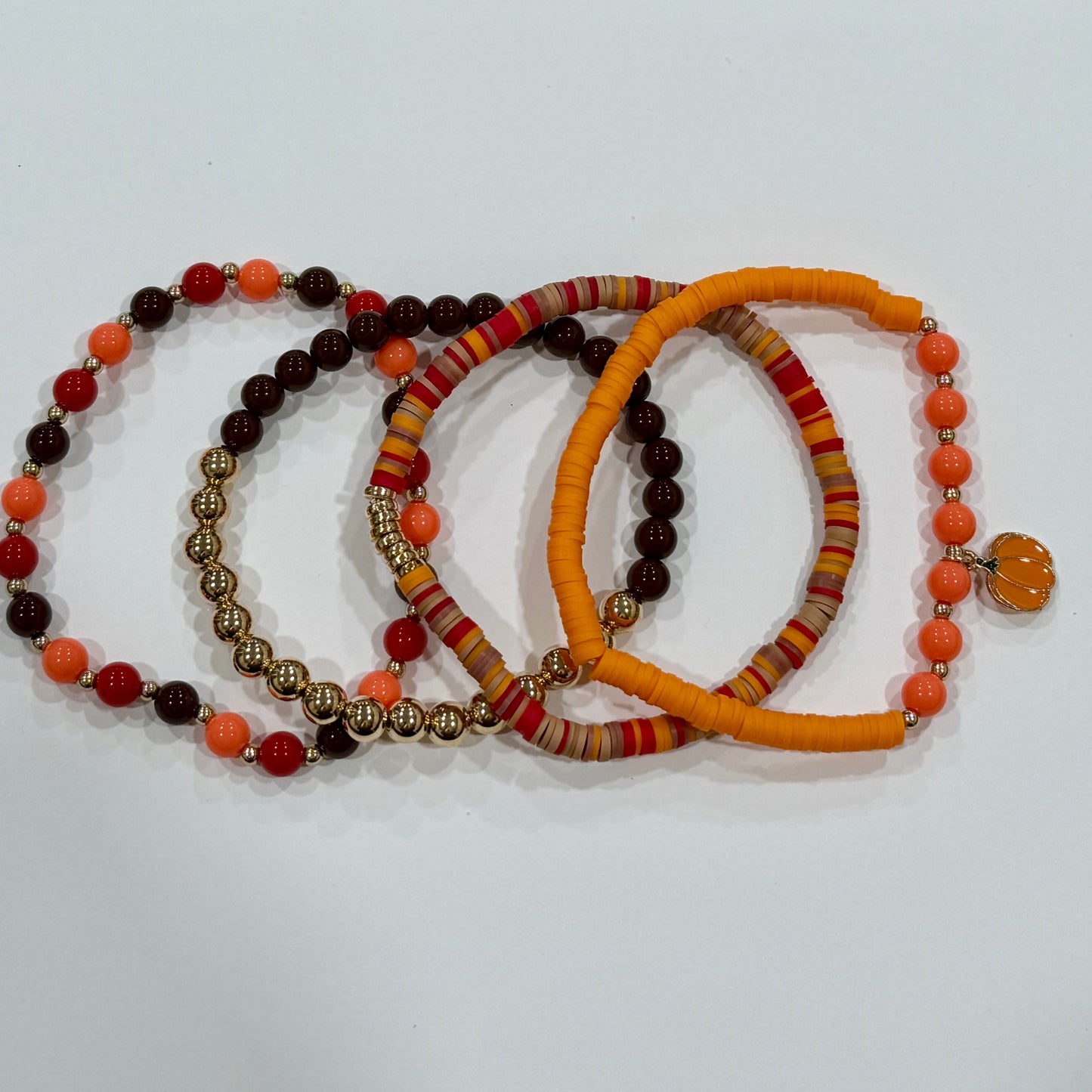 Fall Pumpkin - Tumbler Bracelet Stacks
