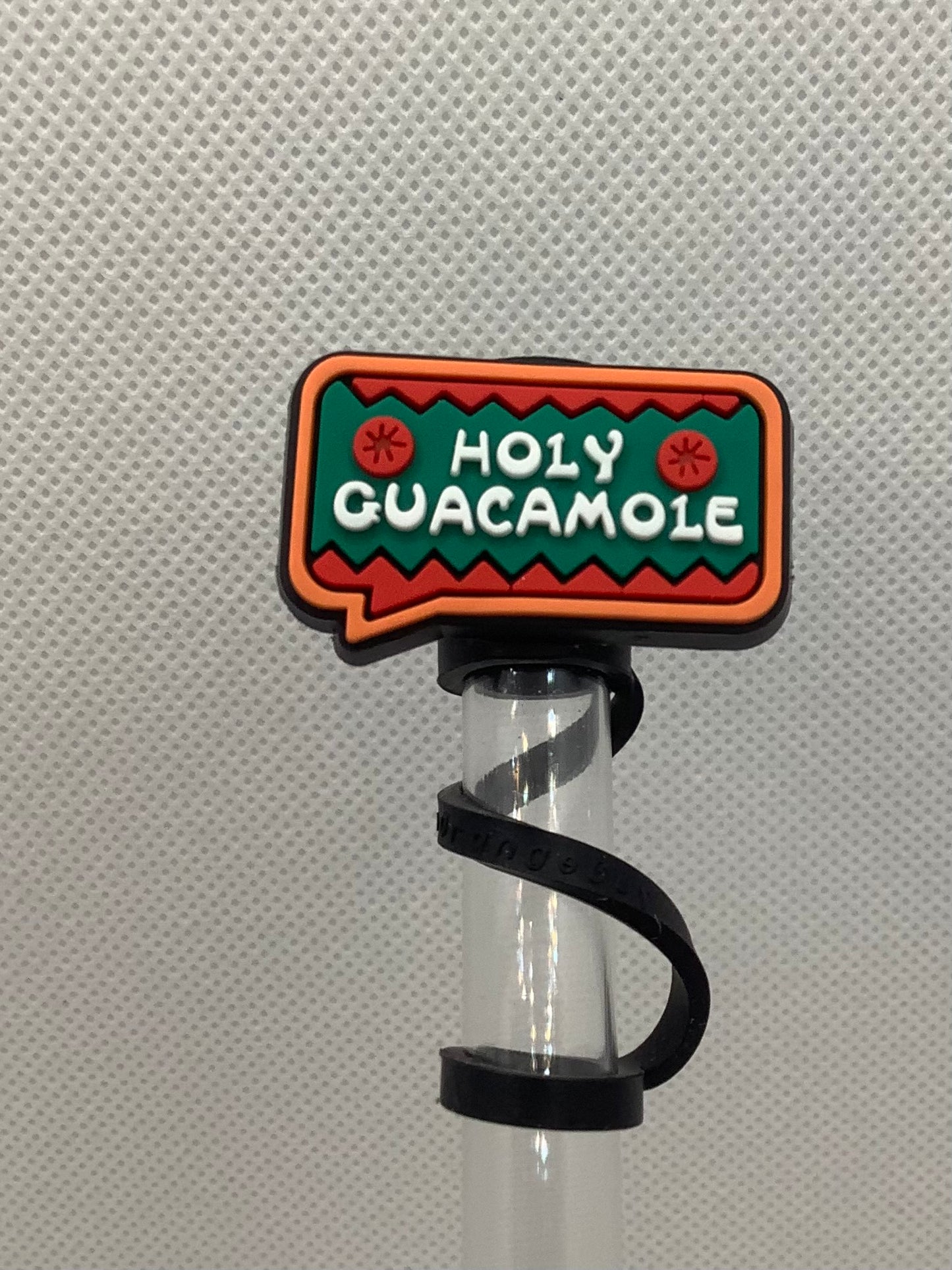 Holy Guac Silicone Straw Topper 10mm