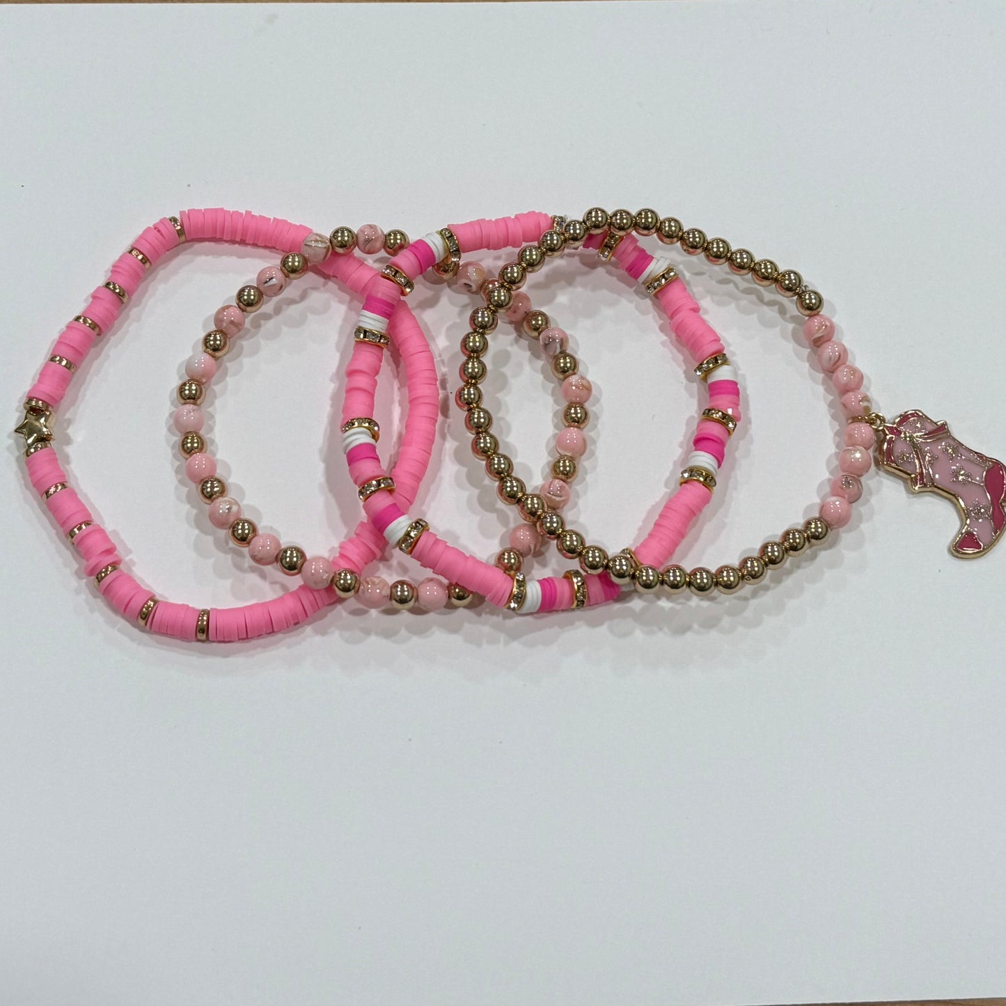 Pink Cowgirl - Tumbler Bracelet Stacks