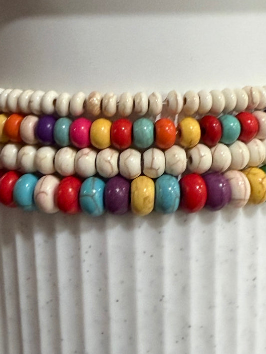 Rainbow Cream - Tumbler Bracelet Stacks