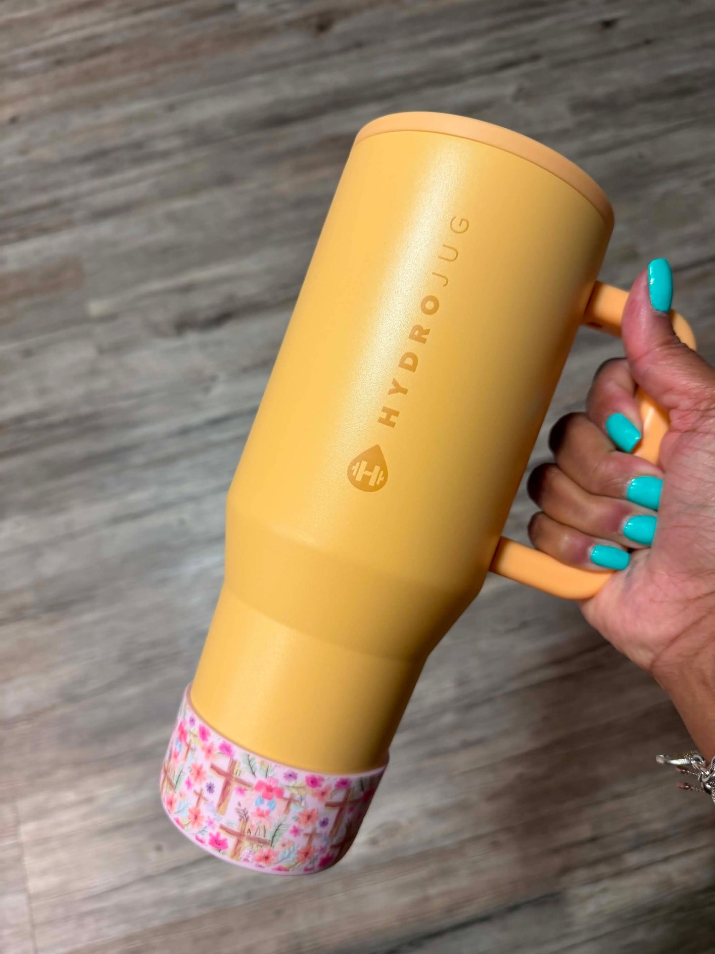 Faith In Bloom Pink - 3D Silicone Tumbler Boot