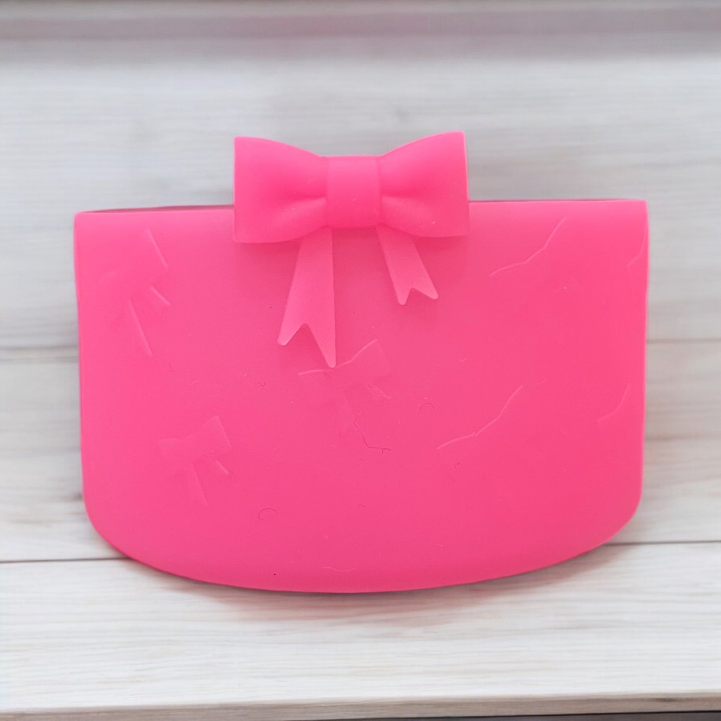 Bright Pink BOW Silicone Tumbler Boot