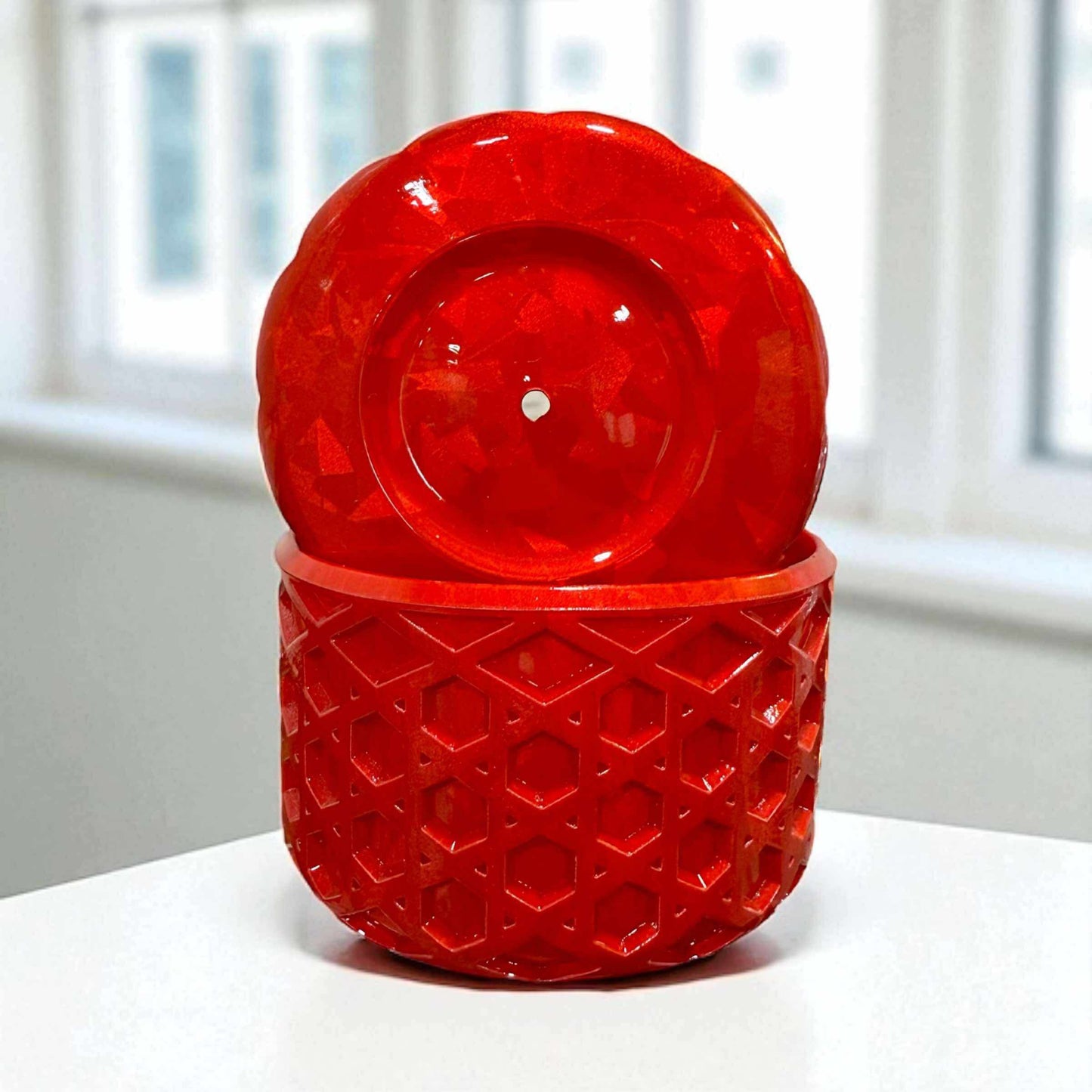 Red Kaleidoscope - WAFFLE Silicone Tumbler Boot