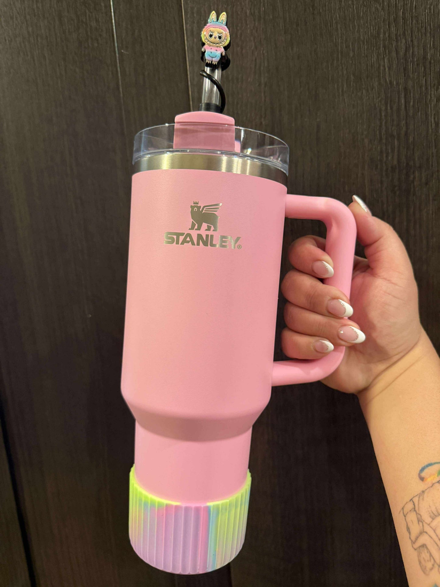 Pastel Swirl FLUTED Silicone Tumbler Boot