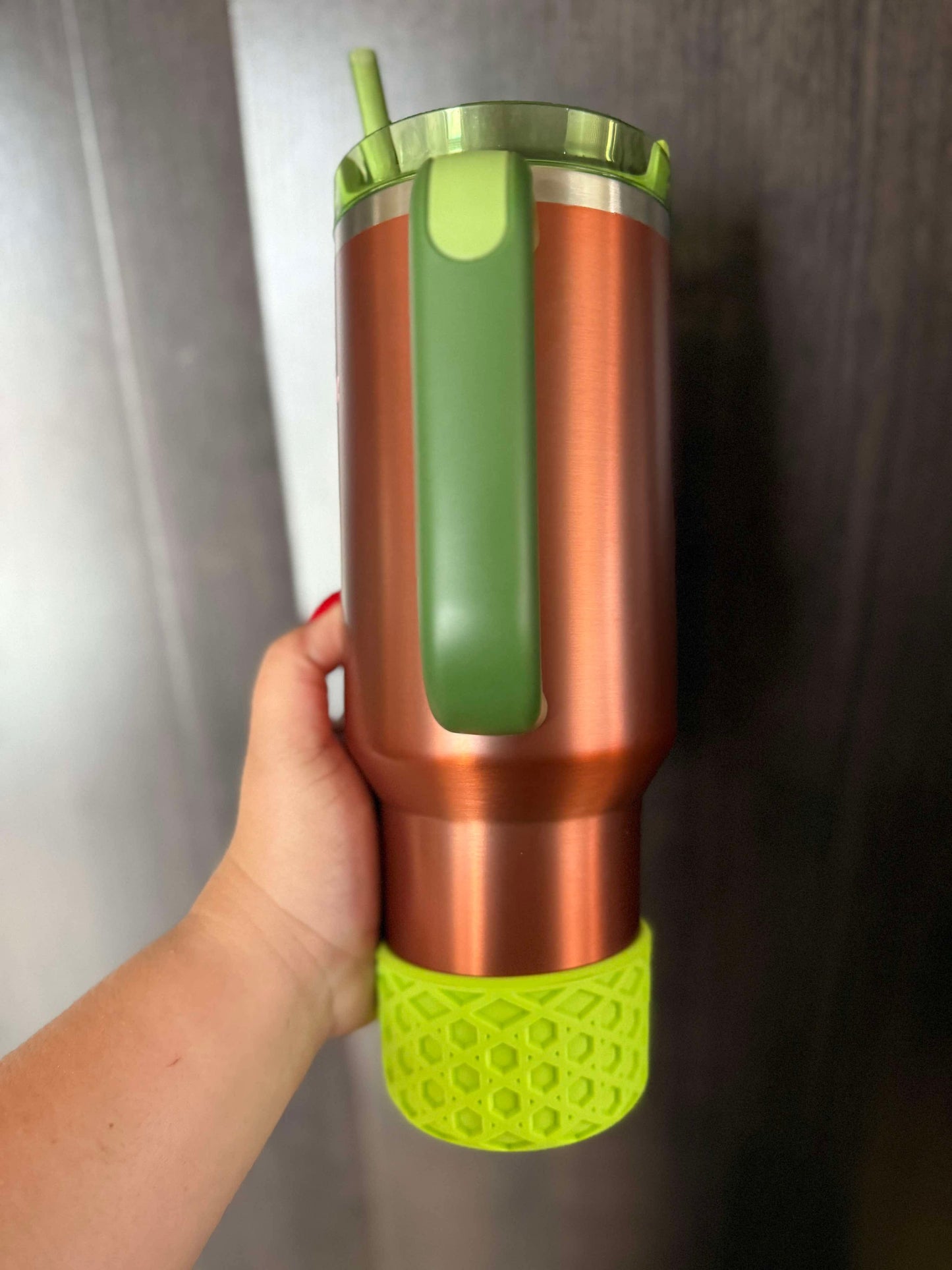 Bright Lime WAFFLE Silicone Tumbler Boot