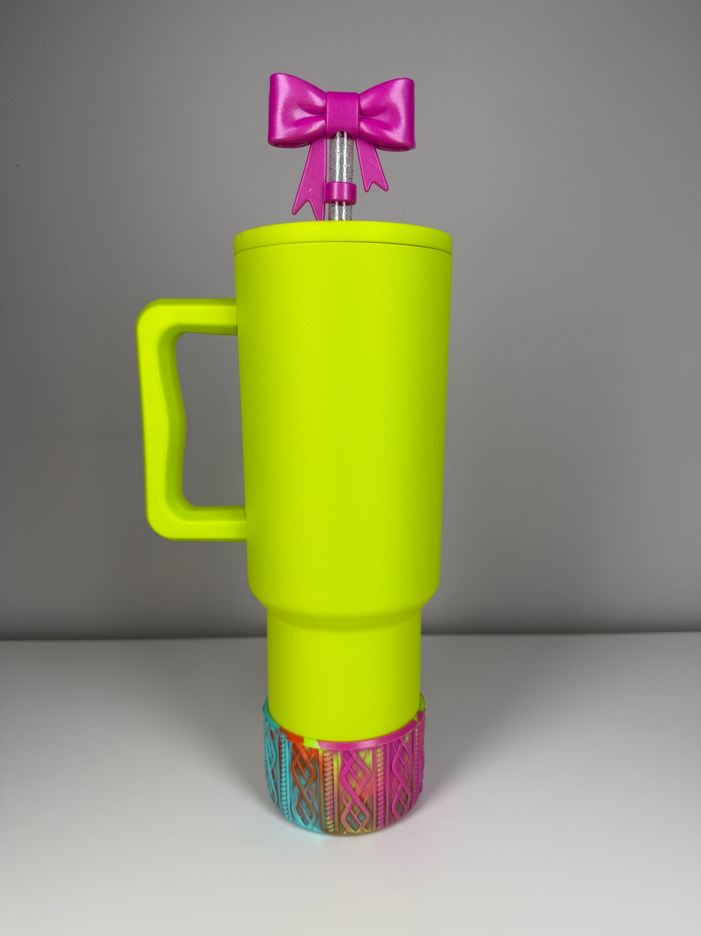 Summer Swirl SHIMMER - SWEATER Silicone Tumbler Boot