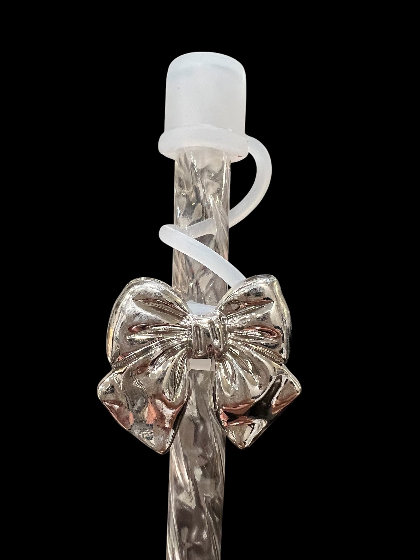Silver Bow Metal - Silicone Straw Topper 10mm