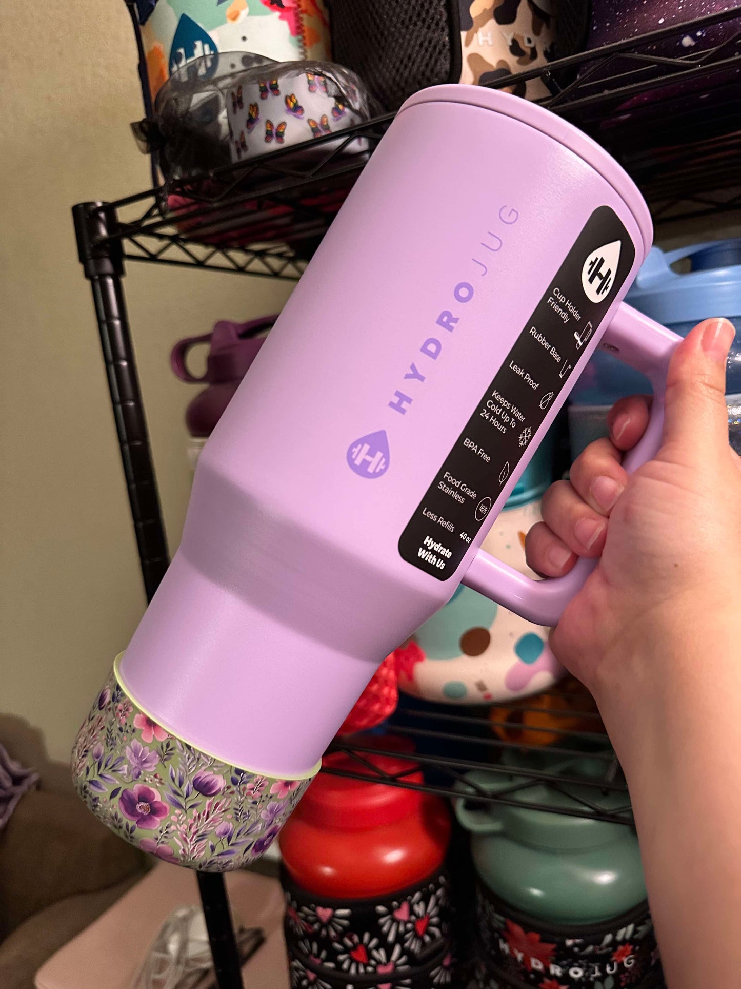 Sage Blooming Fields - Silicone Tumbler Boot