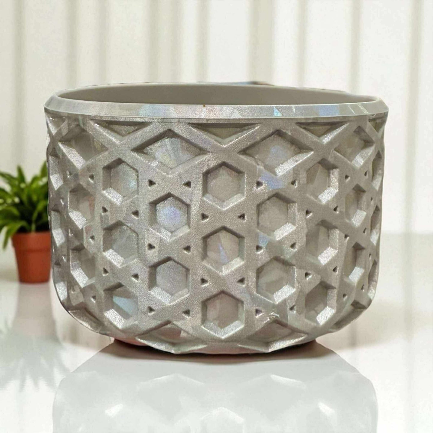 Iridescent Kaleidoscope - WAFFLE Silicone Tumbler Boot