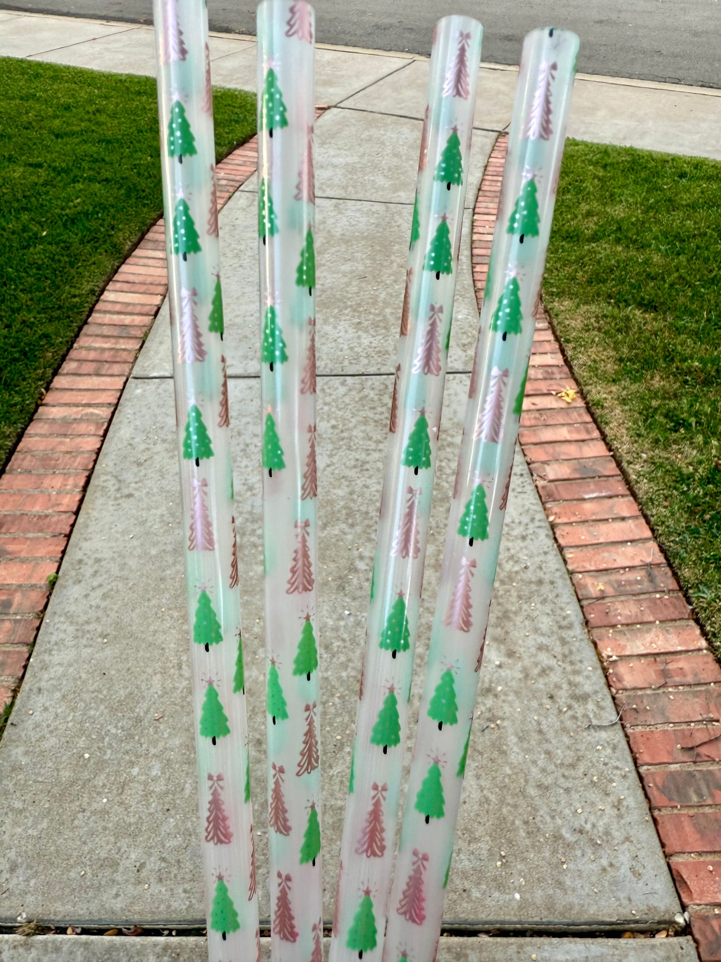 Clear Fancy Tree Straw (40oz Tumbler)