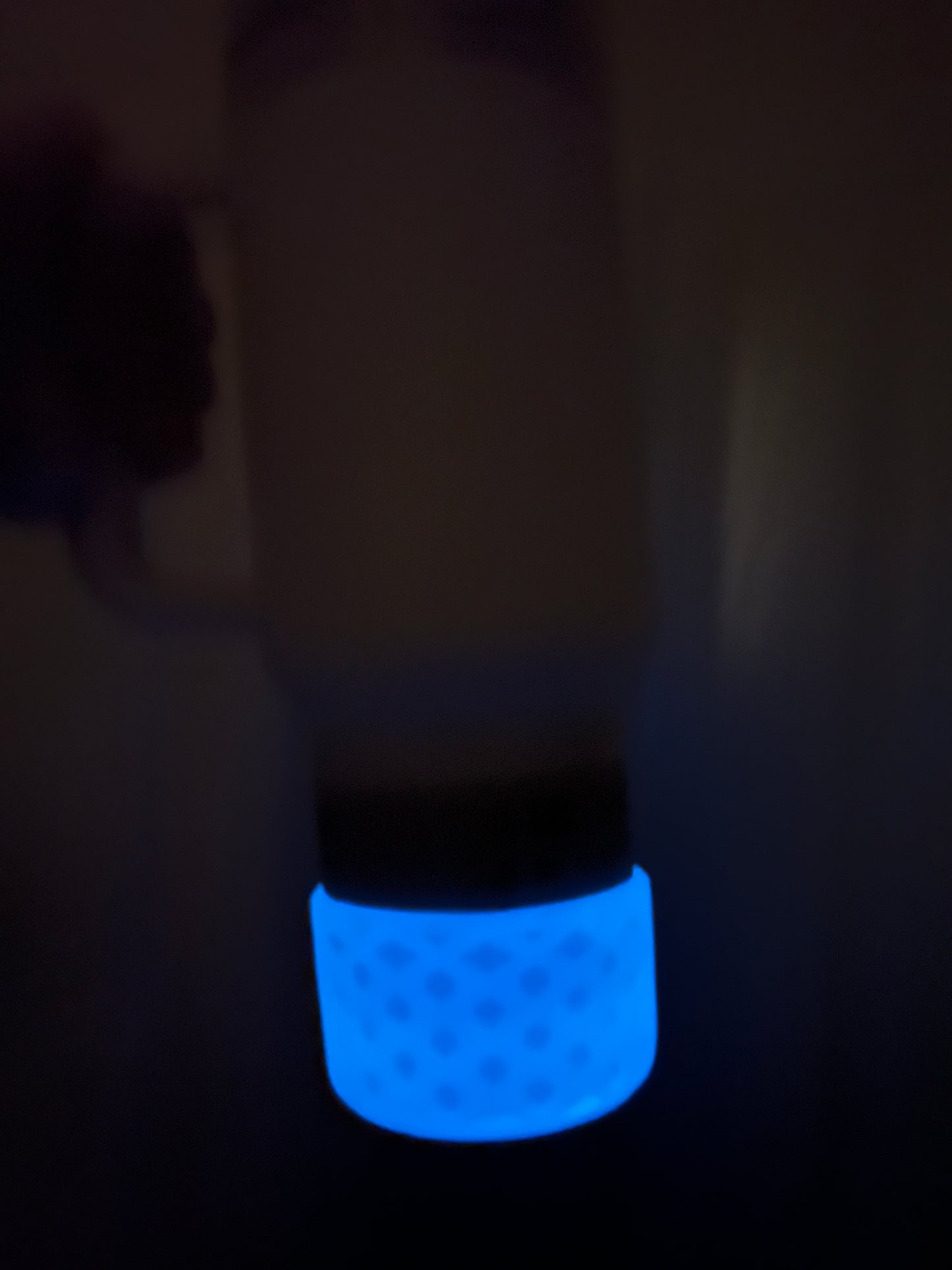 Transparent w/ Blue Glow WAFFLE Silicone Tumbler Boot