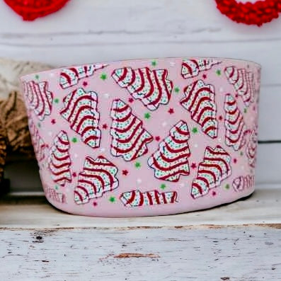 Christmas Tree Cakes Pink - 3D Silicone Tumbler Boot