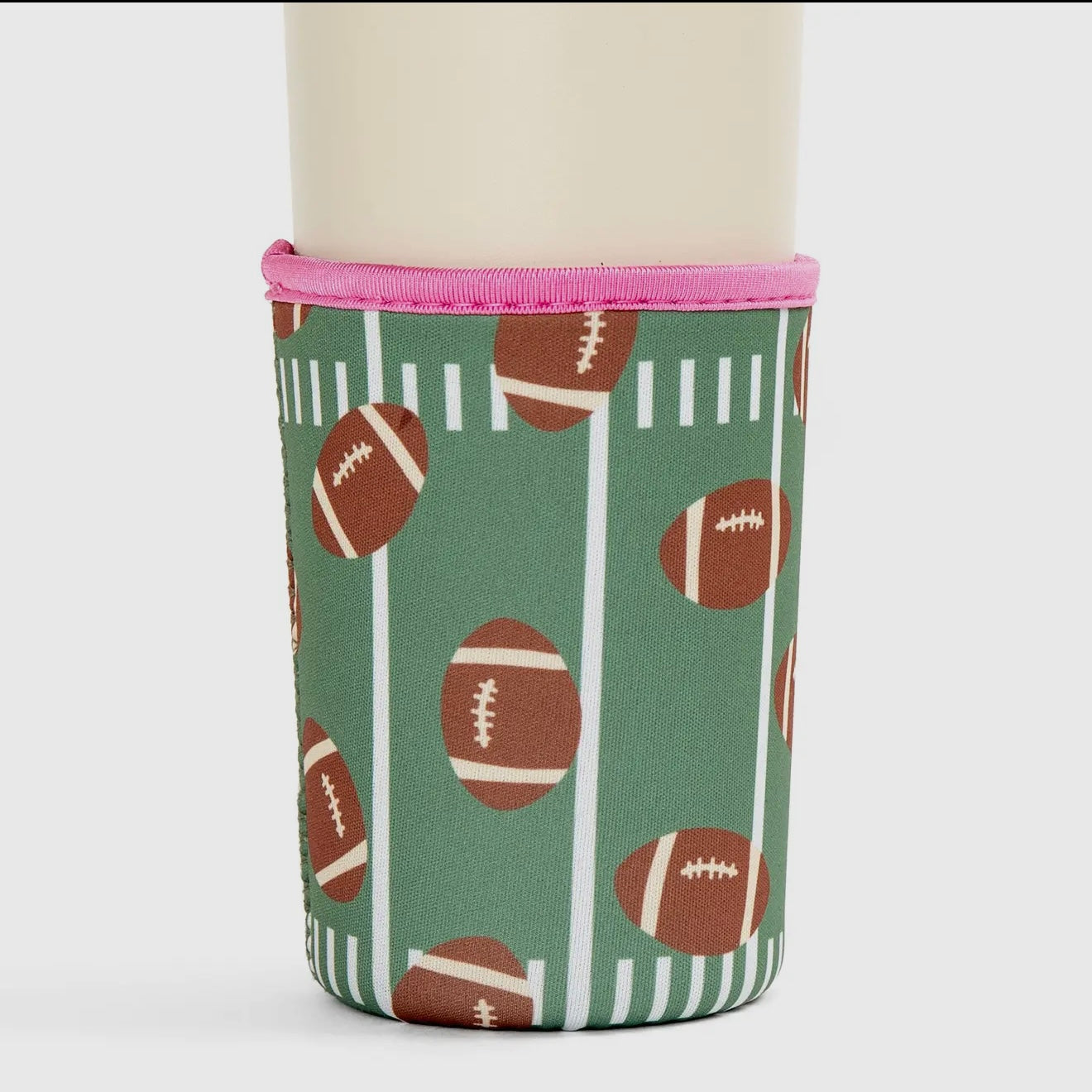 Football SMALL- Iced Coffee Sleeve