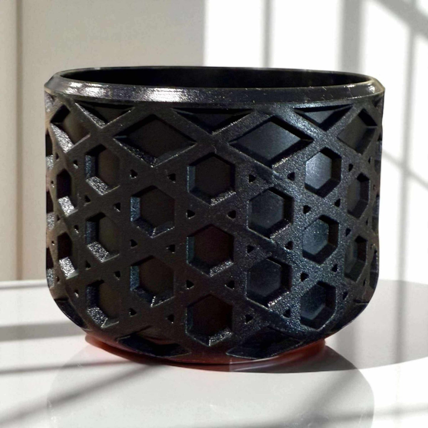 Black Metallic - WAFFLE Silicone Tumbler Boot