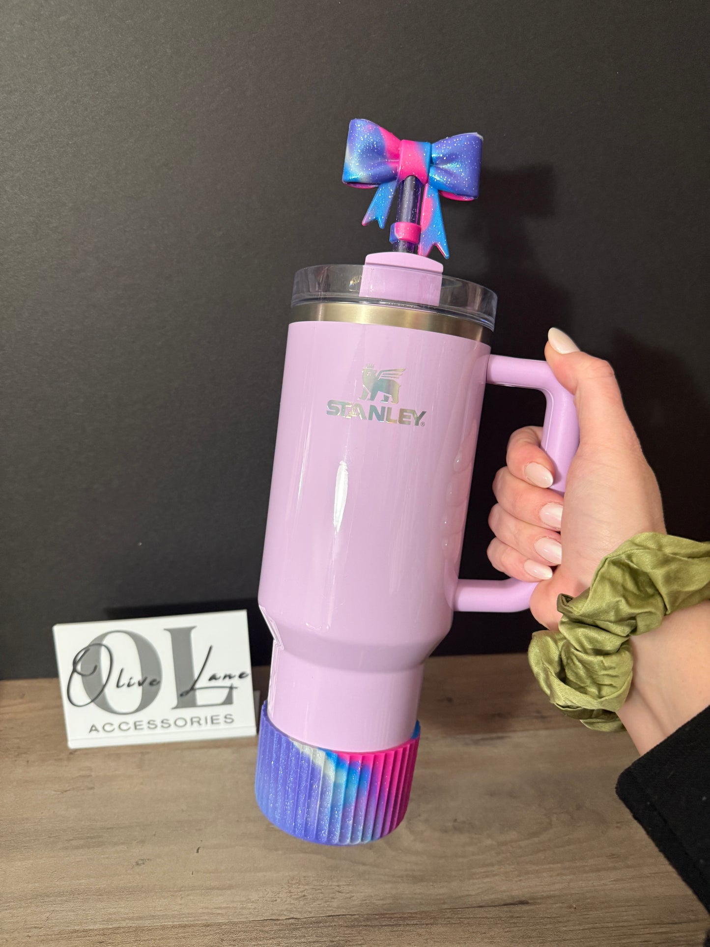 Rocker Glitter SHIMMER - FLUTED Silicone Tumbler Boot