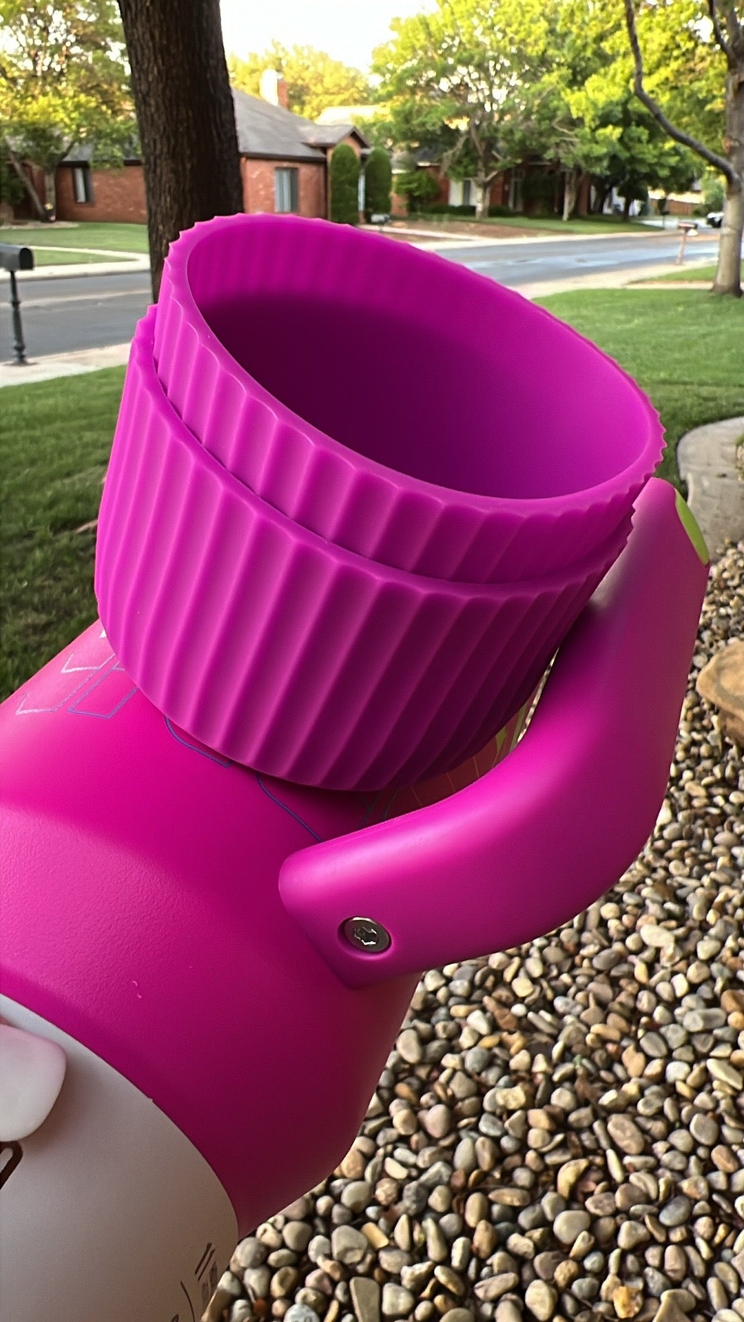 Violet Chamelean FLUTED Silicone Tumbler Boot