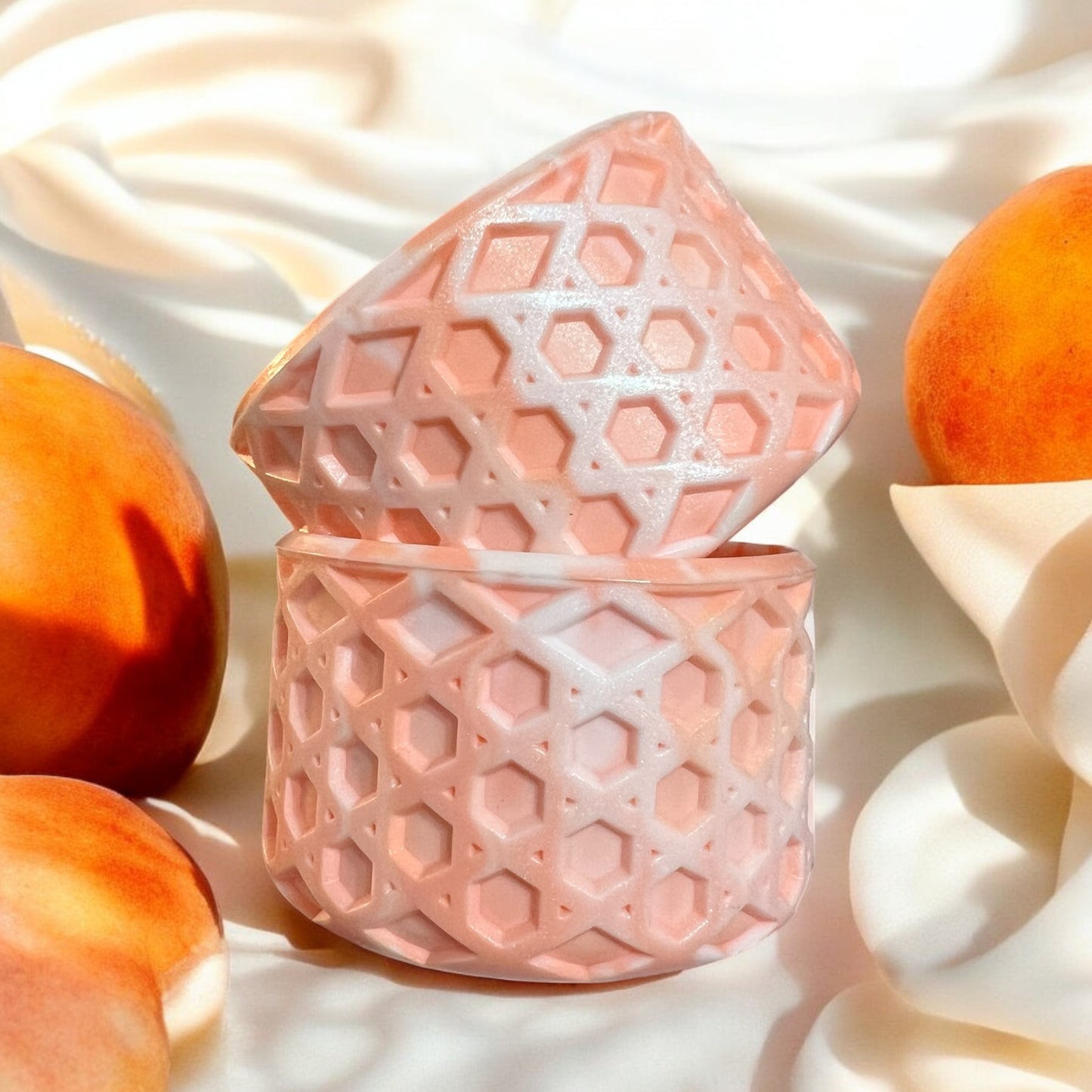 Peaches & Cream SHIMMER - WAFFLE Silicone Tumbler Boot