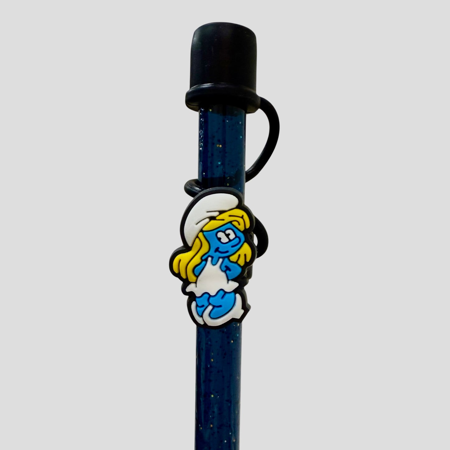Smurfette - Silicone Straw Topper 10mm