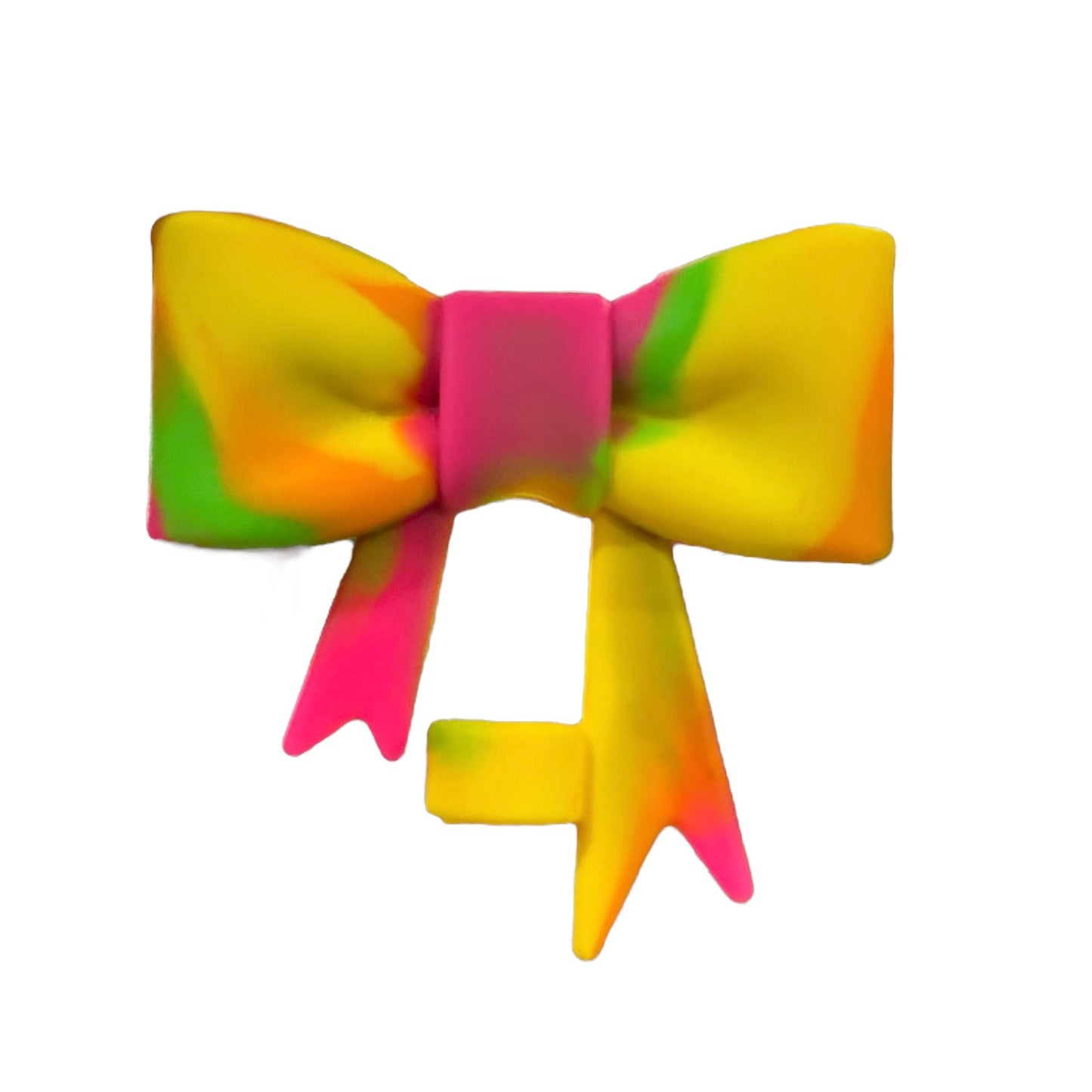 Neon Large Bow - Silicone Straw Topper 10mm