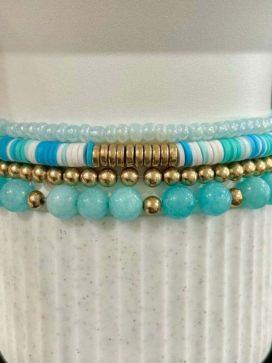 Tiffany White Gold - Tumbler Bracelet Stacks