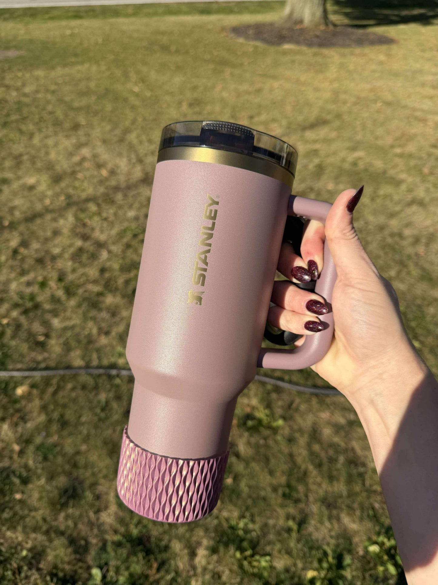 Mauve Metallic - WAVES Silicone Tumbler Boot