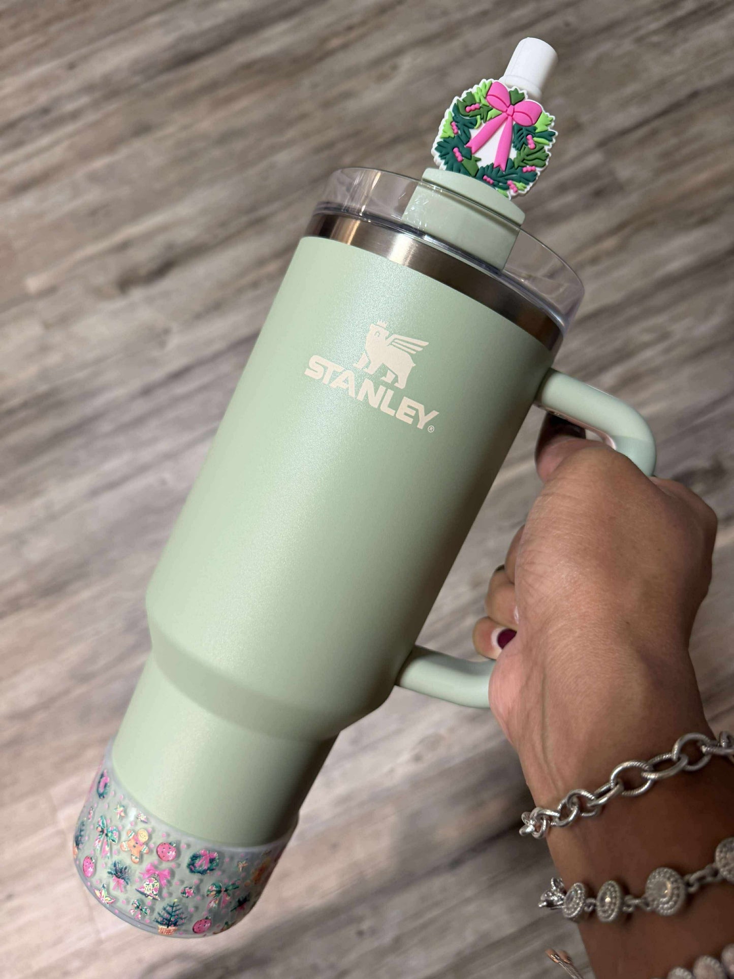 Coquette Christmas Clear - 3D Silicone Tumbler Boot