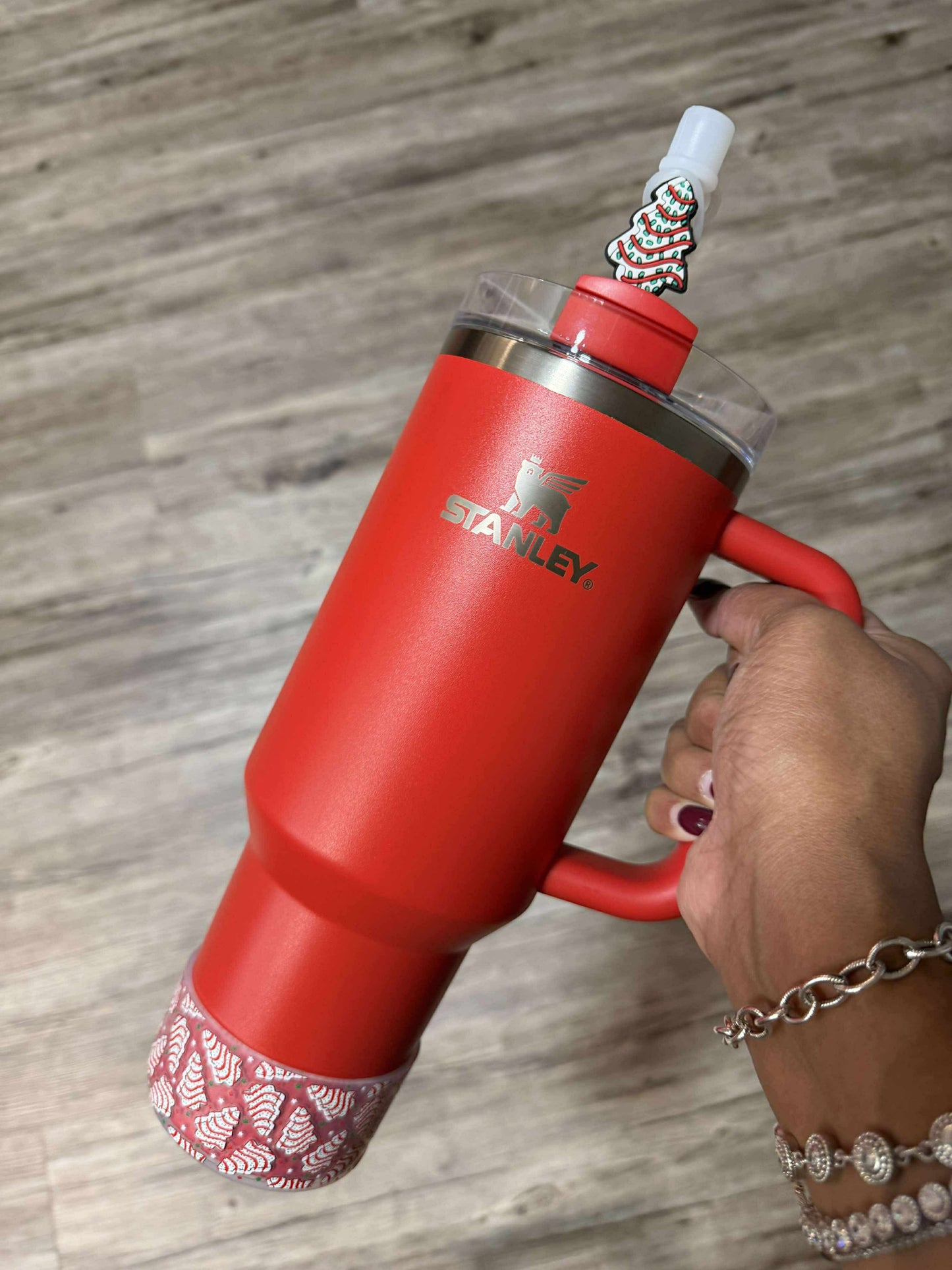 Christmas Tree Cakes Clear - 3D Silicone Tumbler Boot