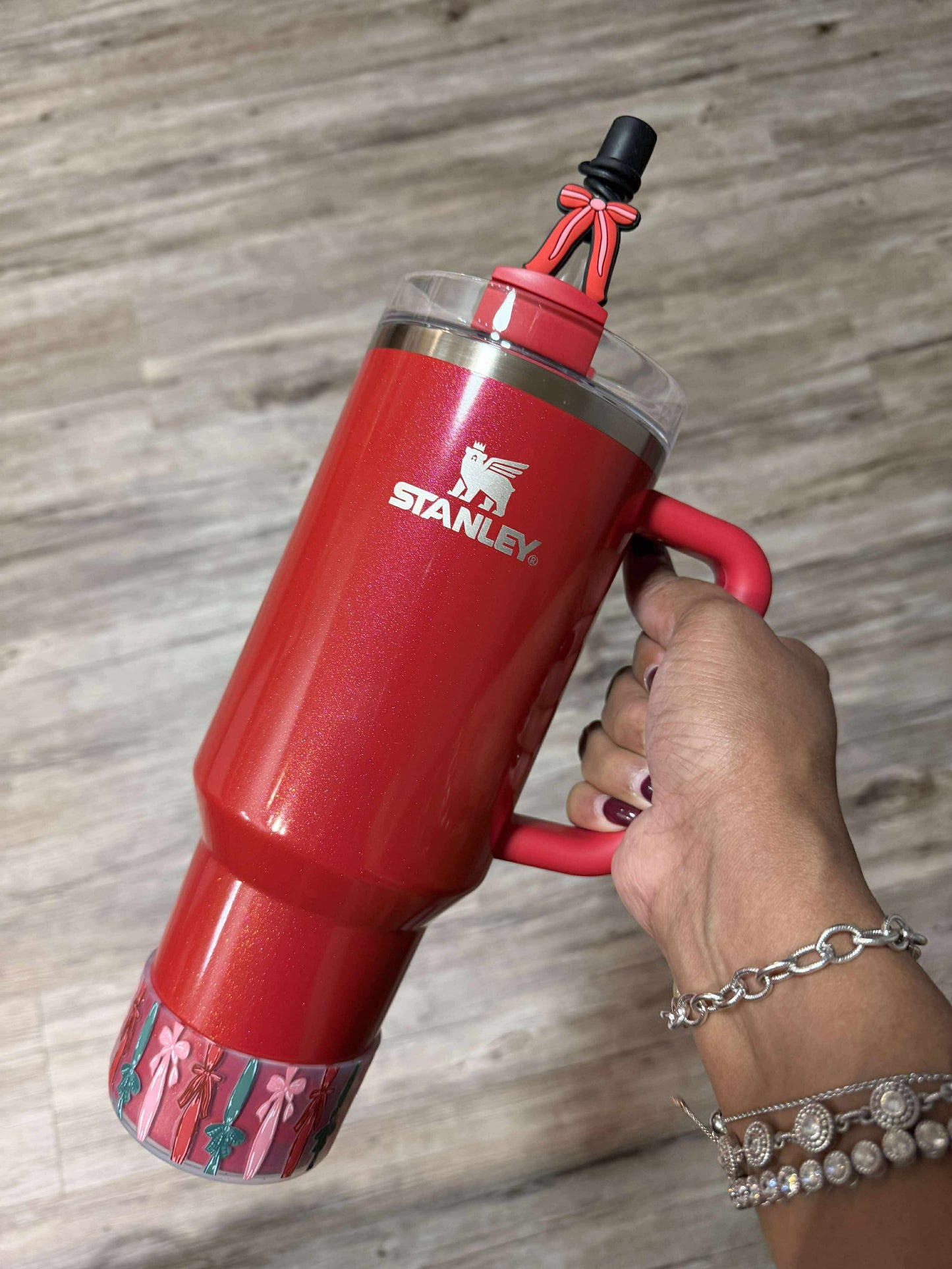 Ribbons & Bows Clear - 3D Silicone Tumbler Boot