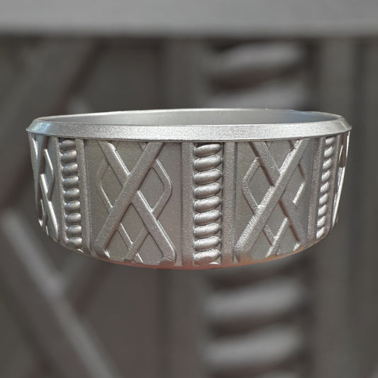 Silver Metallic Shorty Sweater 3.25"- Silicone Tumbler Boot