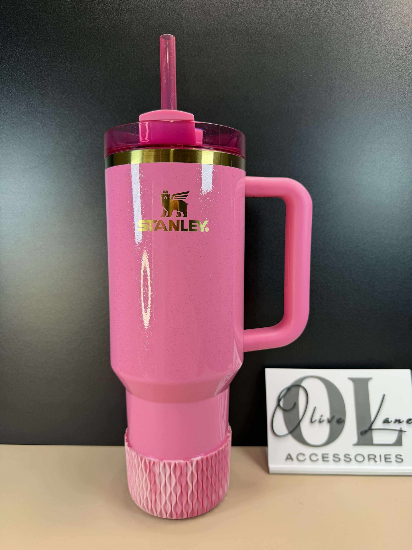 Cherry Candy SHIMMER - WAVES Silicone Tumbler Boot