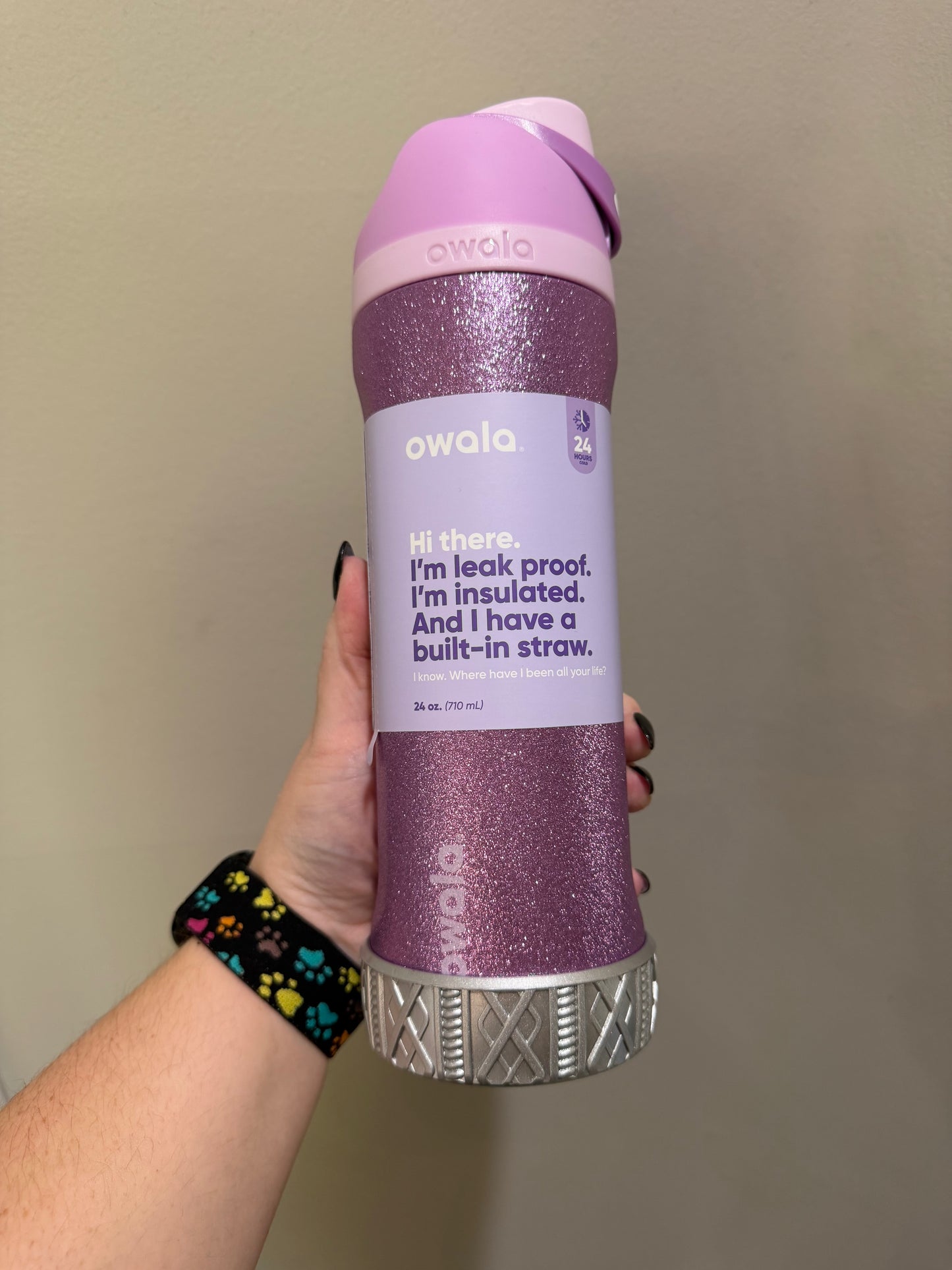 Silver Metallic Shorty Sweater 3.25"- Silicone Tumbler Boot