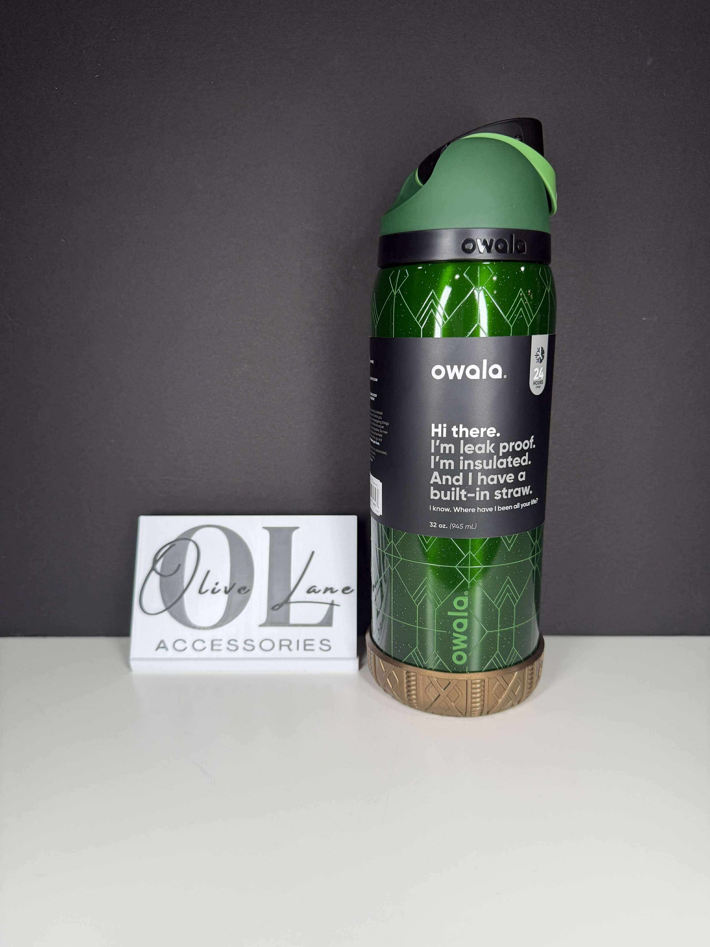 Bronze Metallic Shorty Sweater 3.25"- Silicone Tumbler Boot