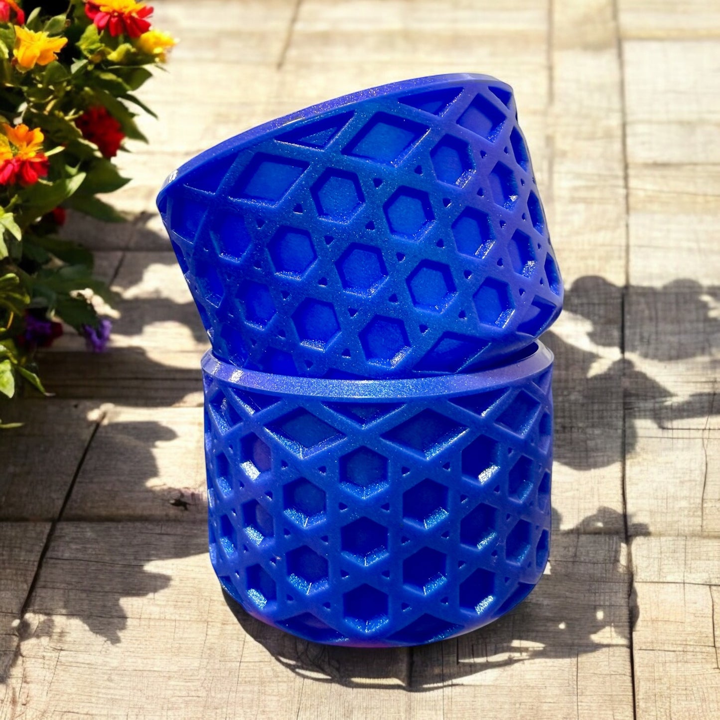 Sapphire SHIMMER - WAFFLE Silicone Tumbler Boot