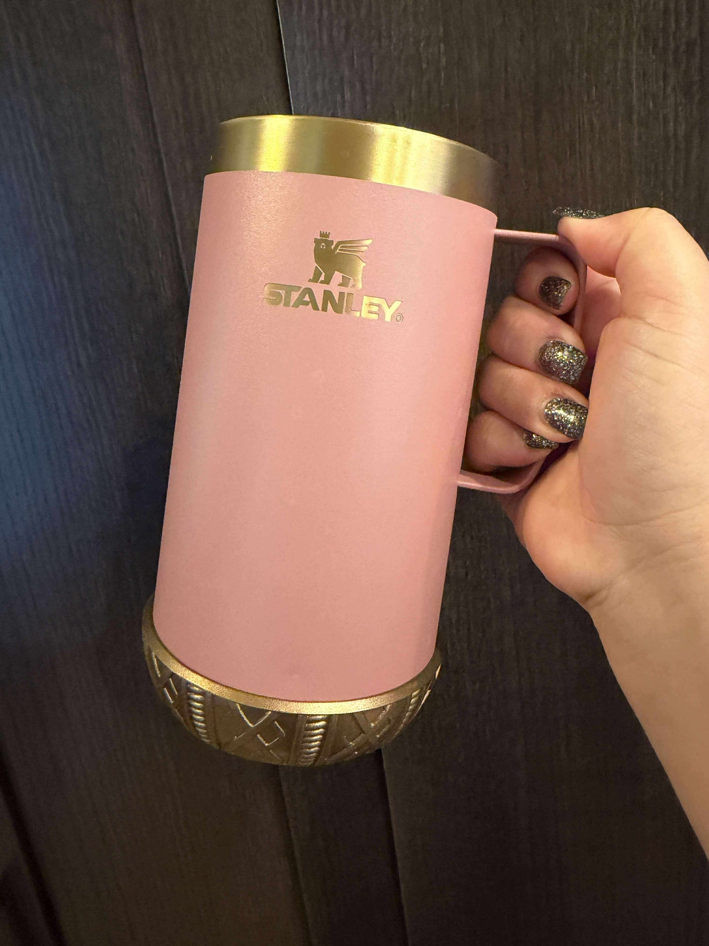 Bronze Metallic Shorty Sweater 3.25"- Silicone Tumbler Boot