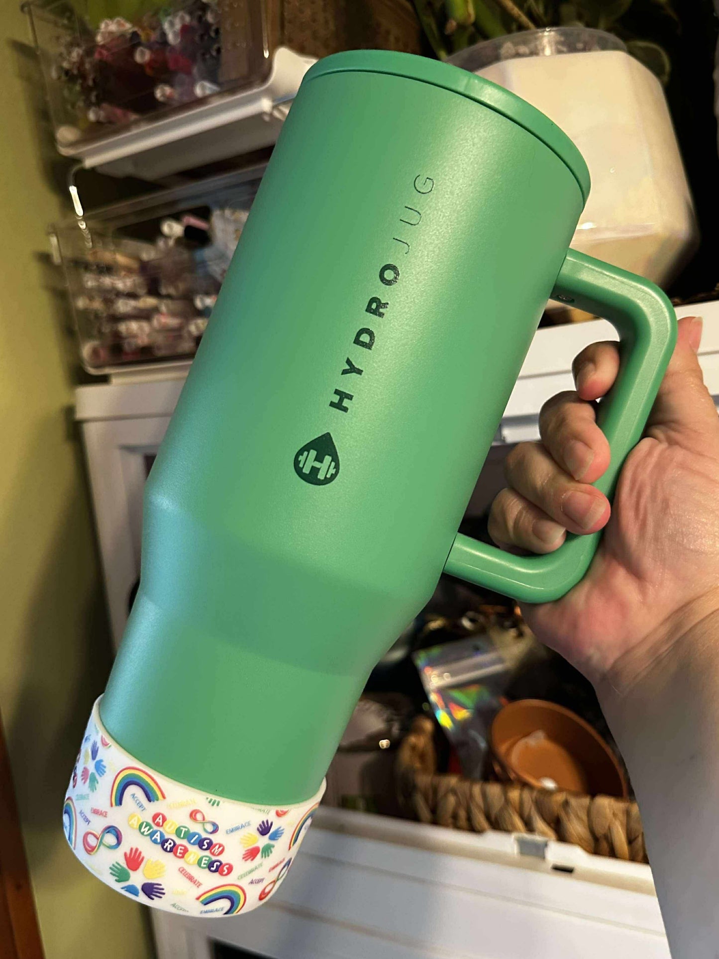 Autism Awareness White - 3D Silicone Tumbler Boot