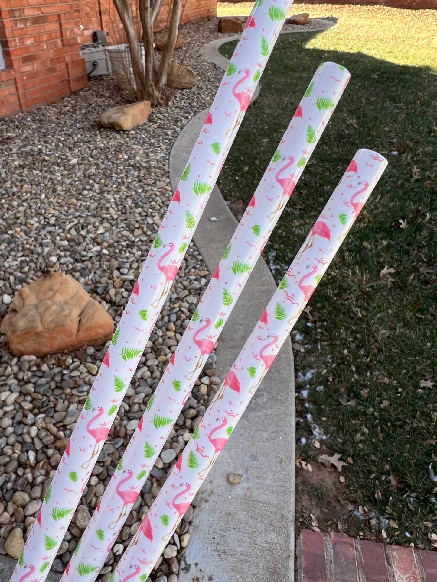 White Flamingo Straw (40oz Tumbler)