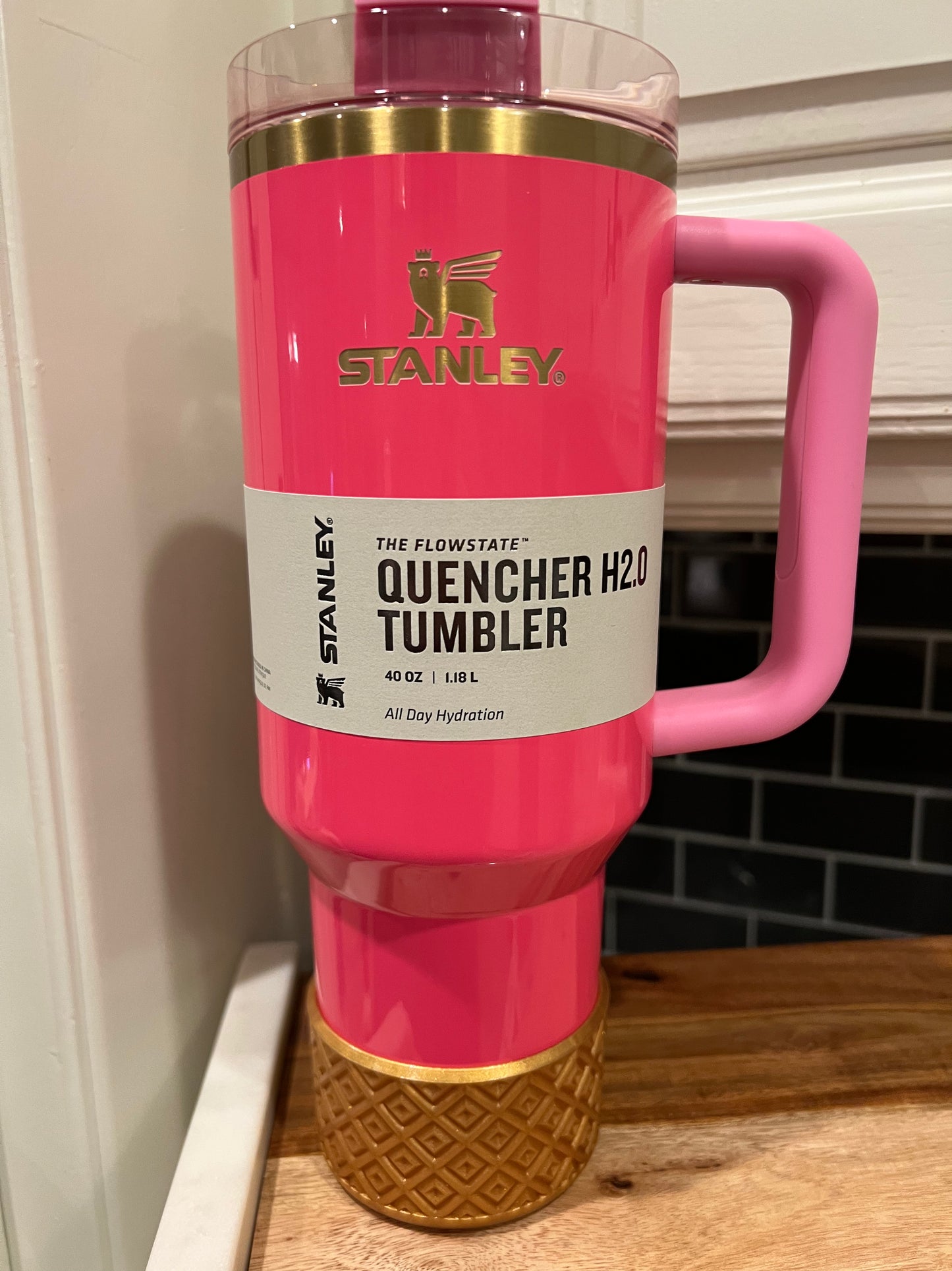 Gold Metallic DIAMONDS Silicone Tumbler Boot