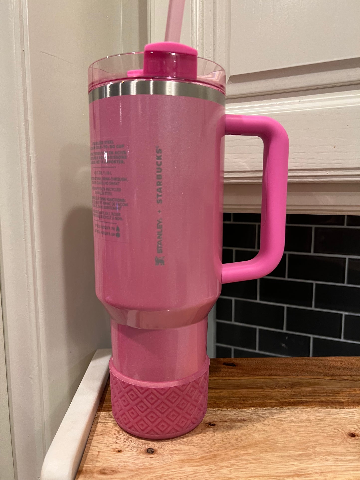 Berry Pink DIAMONDS Silicone Tumbler Boot